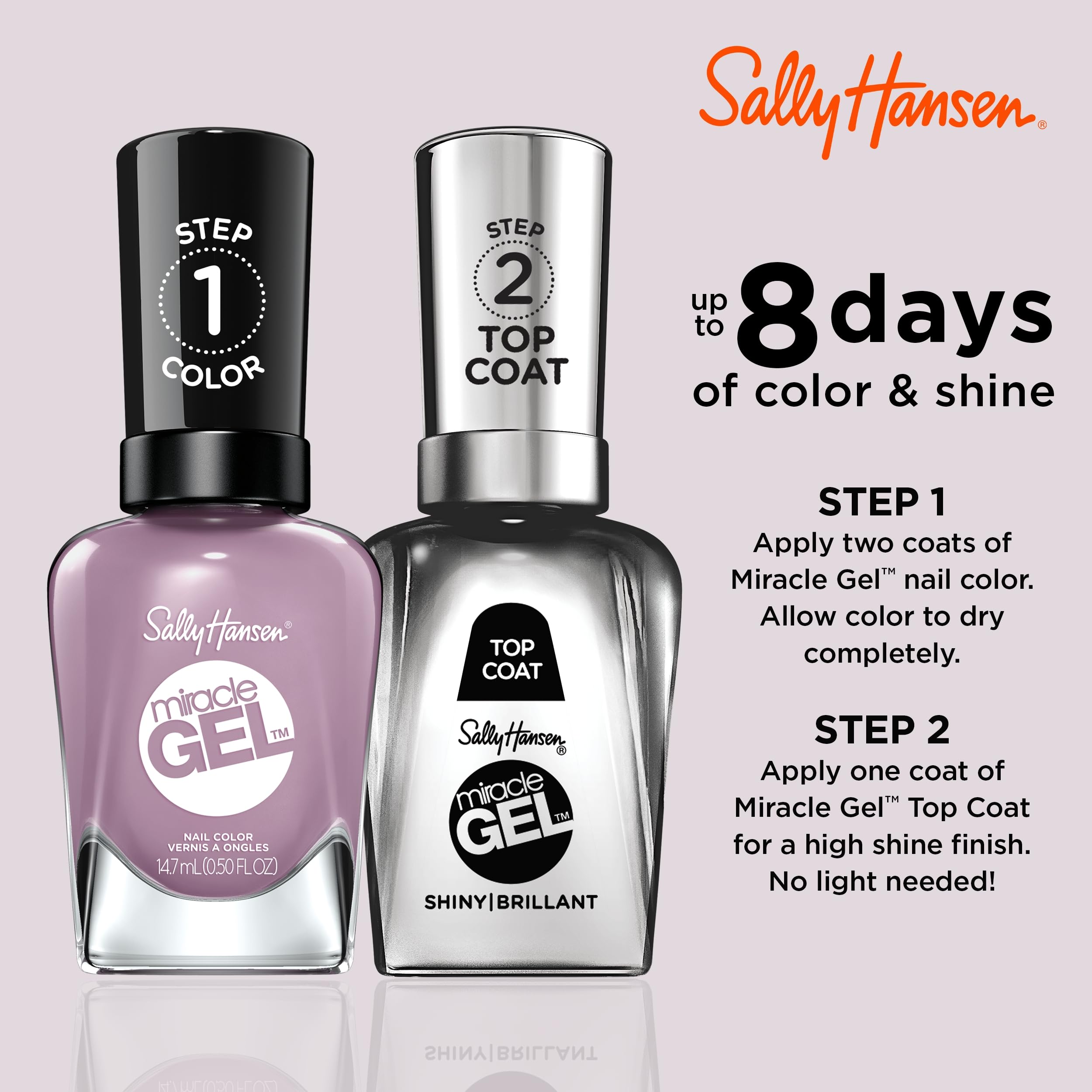 Foto 5 | Esmalte De Uñas Sally Hansen Miracle Gel™ Street Flair Purple - Venta Internacional.