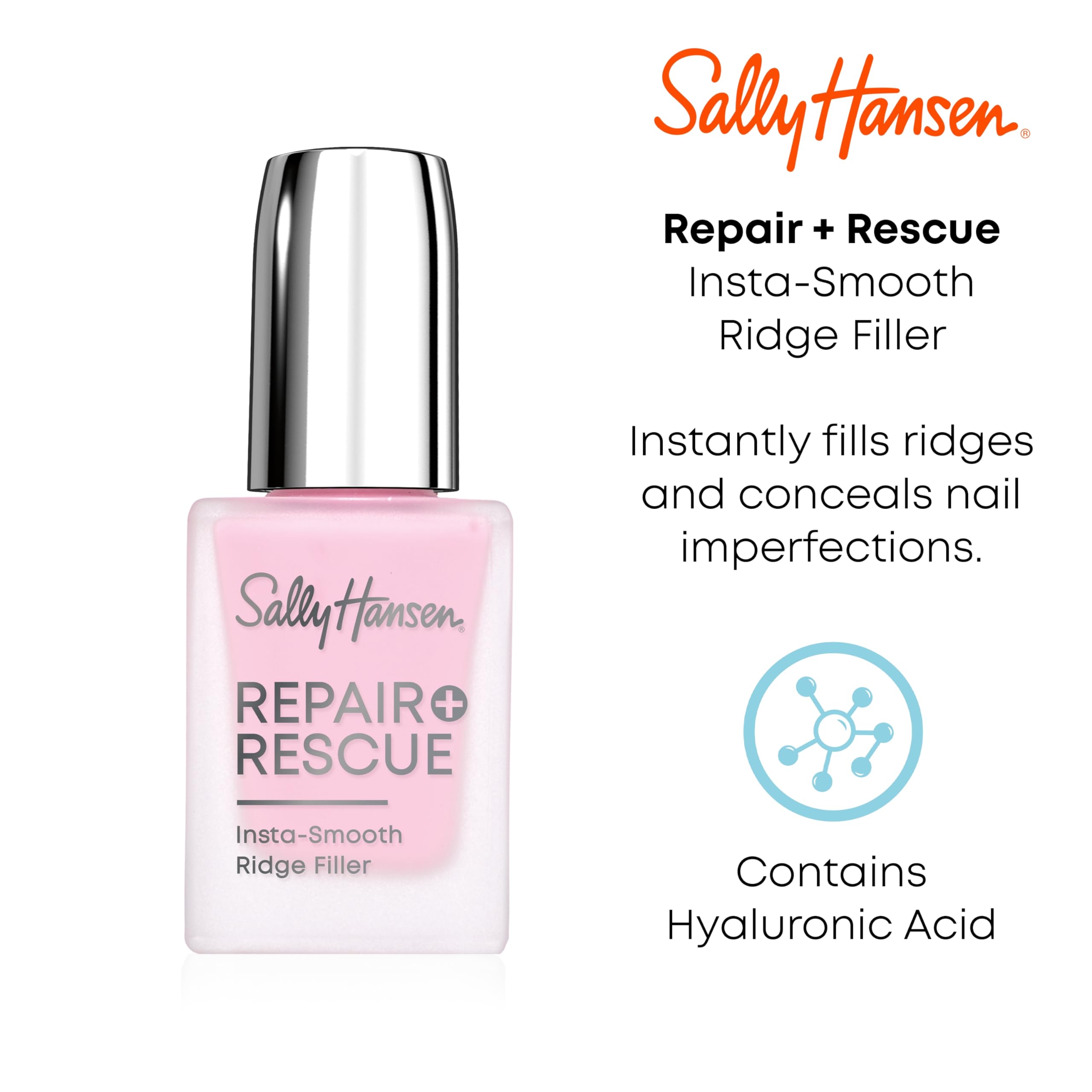 Foto 4 pulgar | Relleno Para Uñas Sally Hansen Repair + Rescue Con Ácido Hialurónico - Venta Internacional.