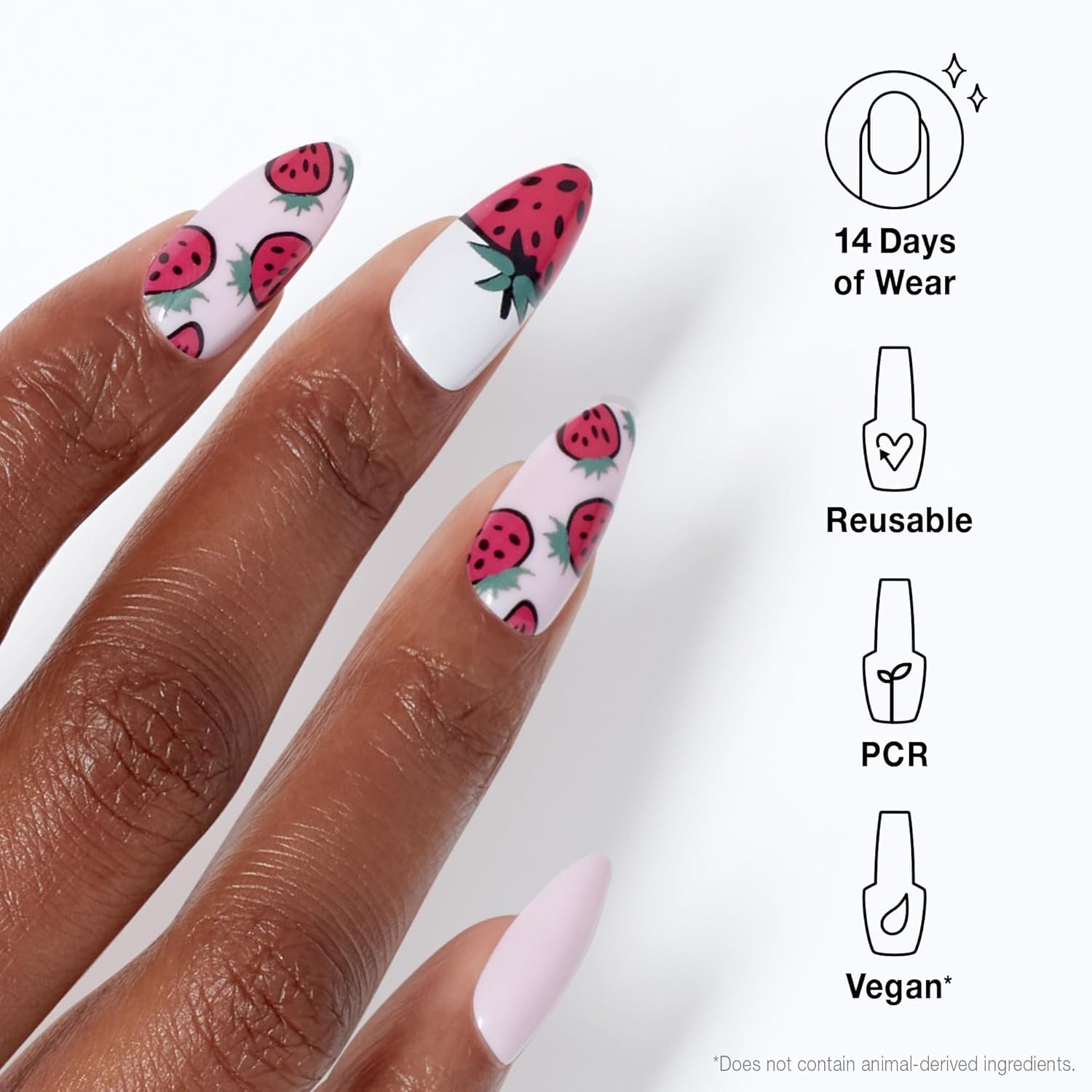 Foto 3 pulgar | Press On Nails Opi Xpress/on Sabe A Fresas - Venta Internacional.