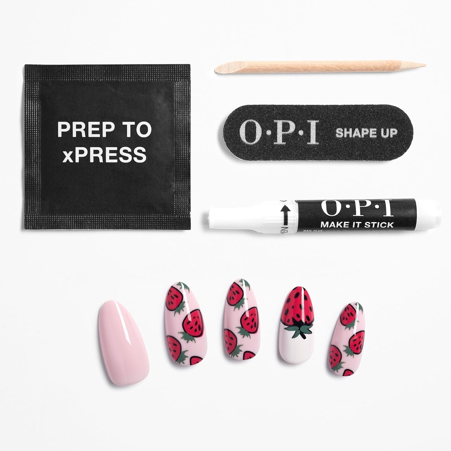 Foto 7 pulgar | Press On Nails Opi Xpress/on Sabe A Fresas - Venta Internacional.