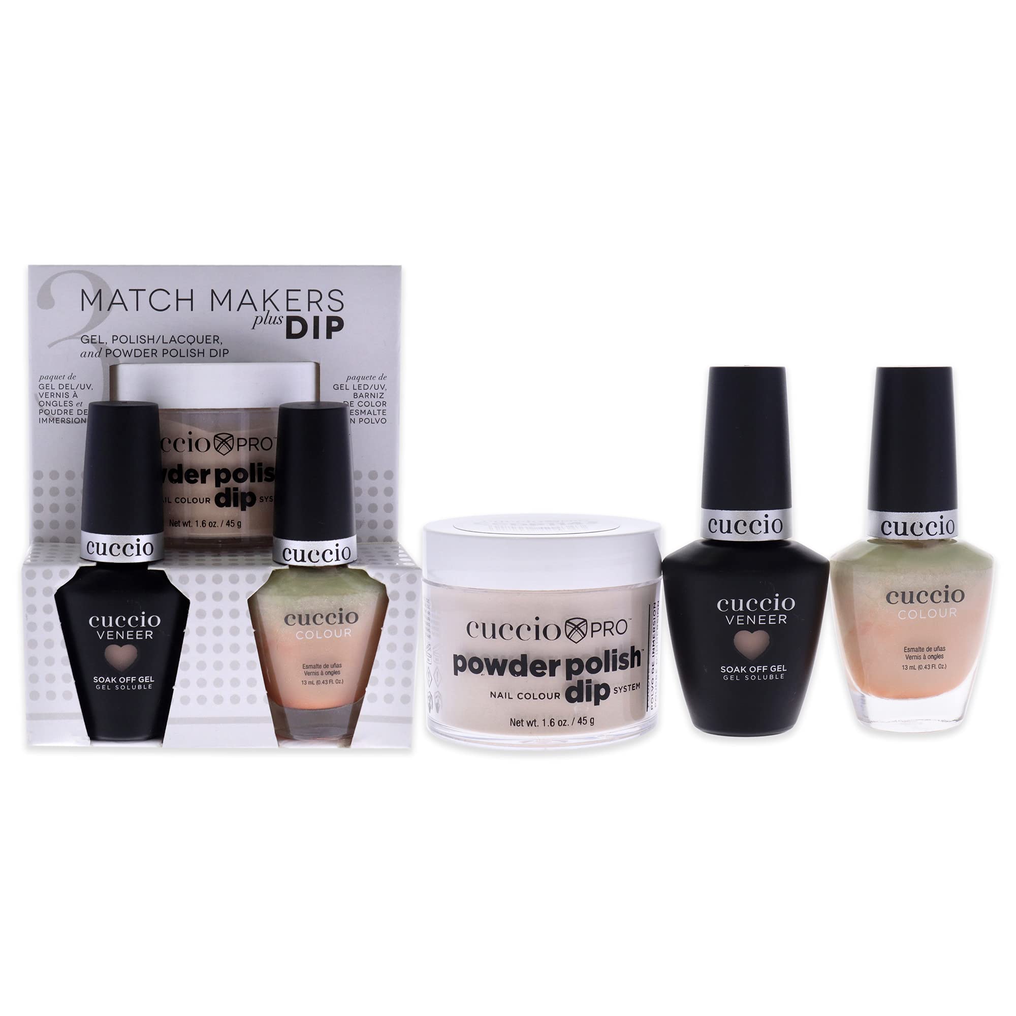 Kit De Baño De Uñas Cuccio Colour Matchmakers Plus Piel A Piel - Venta Internacional.