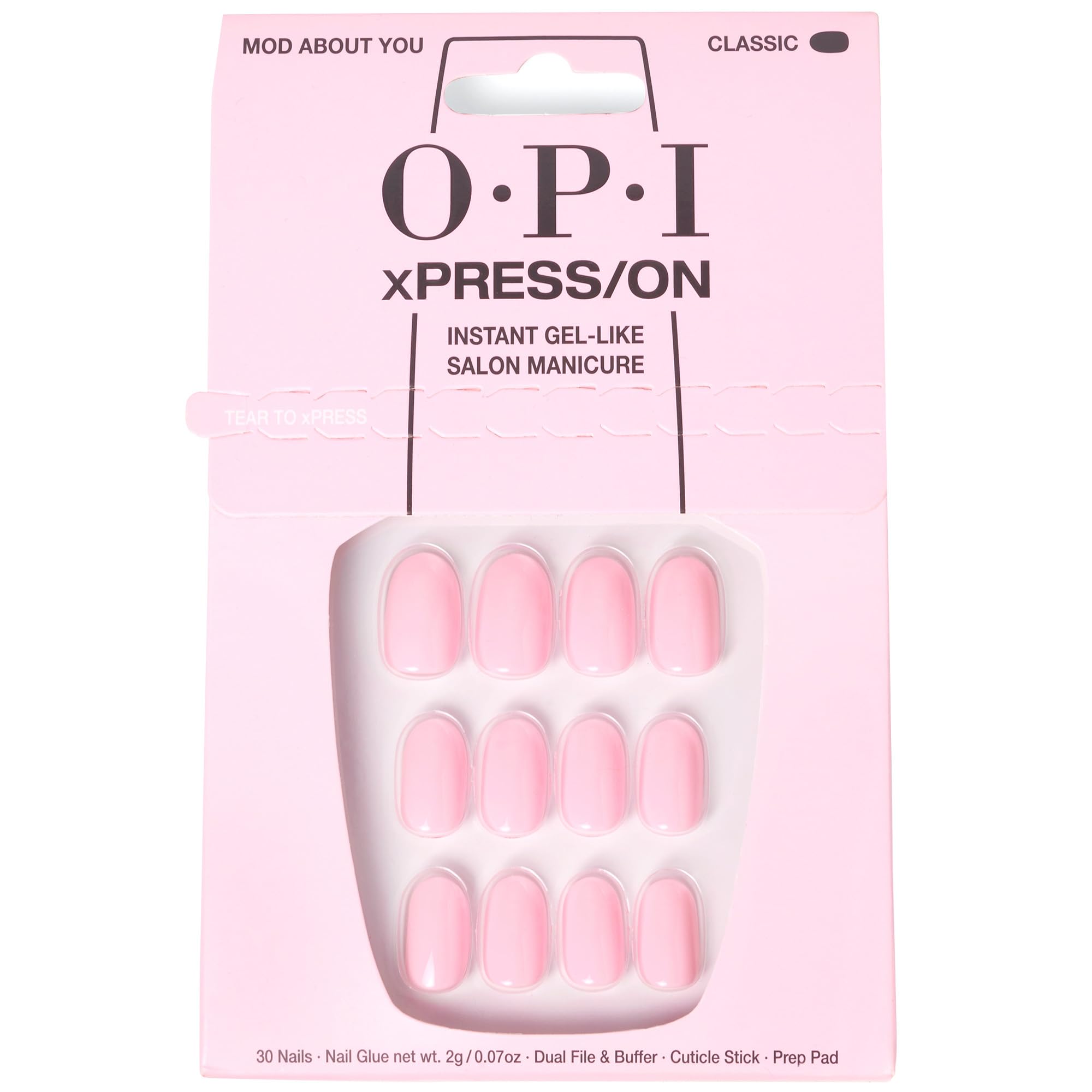 Foto 2 pulgar | Press On Nails Opi Xpress/on Mod About You Baby Pink Short - Venta Internacional.