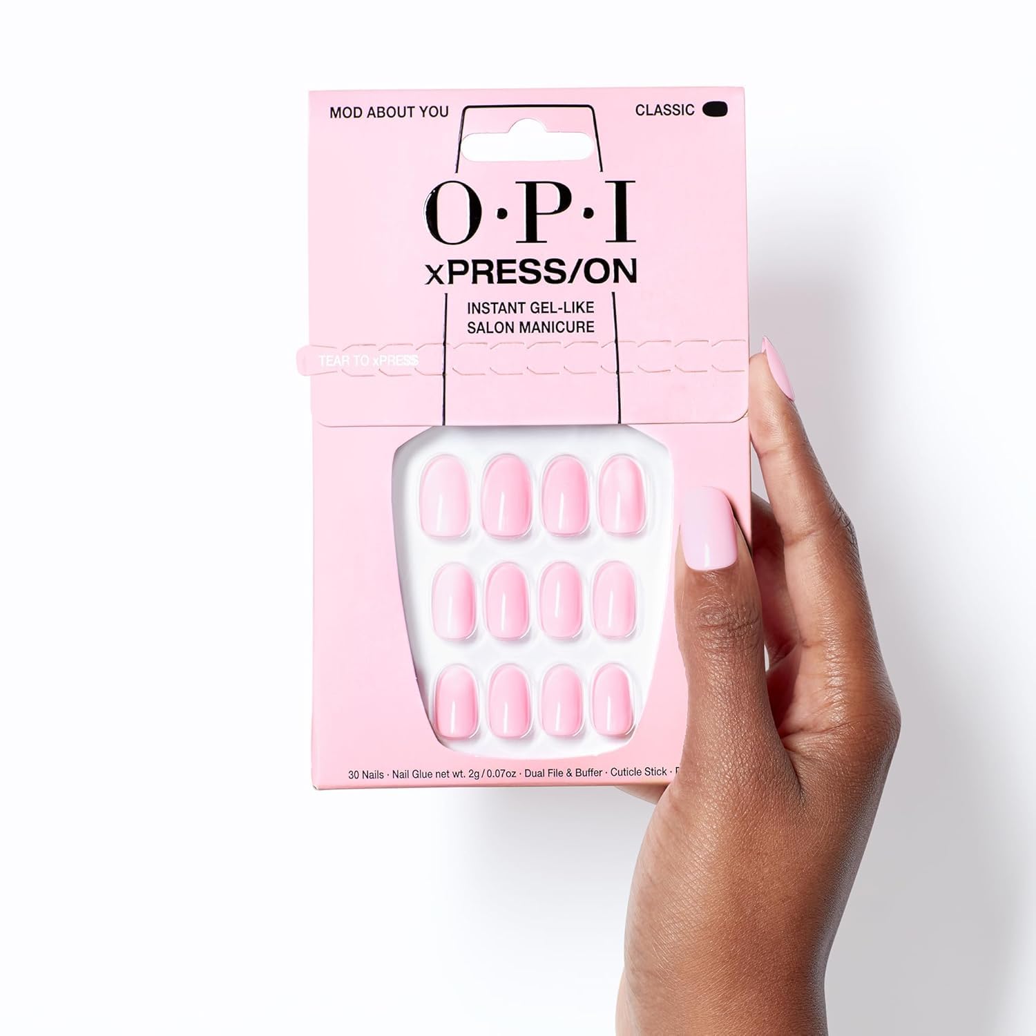 Foto 6 pulgar | Press On Nails Opi Xpress/on Mod About You Baby Pink Short - Venta Internacional.