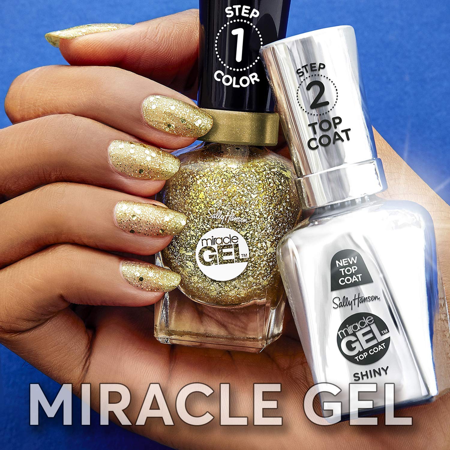 Foto 7 pulgar | Esmalte De Uñas Sally Hansen Miracle Gel™ Get Mod And Shiny Top Coat Duo - Venta Internacional.