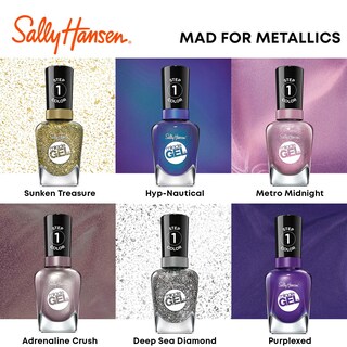 Foto 6 | Esmalte De Uñas Sally Hansen Miracle Gel™ Adrenaline Crush Purple - Venta Internacional.