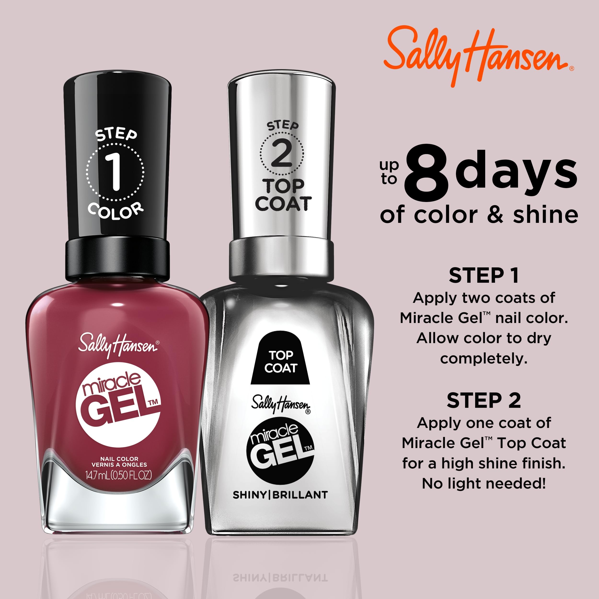 Foto 5 | Esmalte De Uñas Sally Hansen Miracle Gel™ Beet, Pray, Love Red - Venta Internacional.