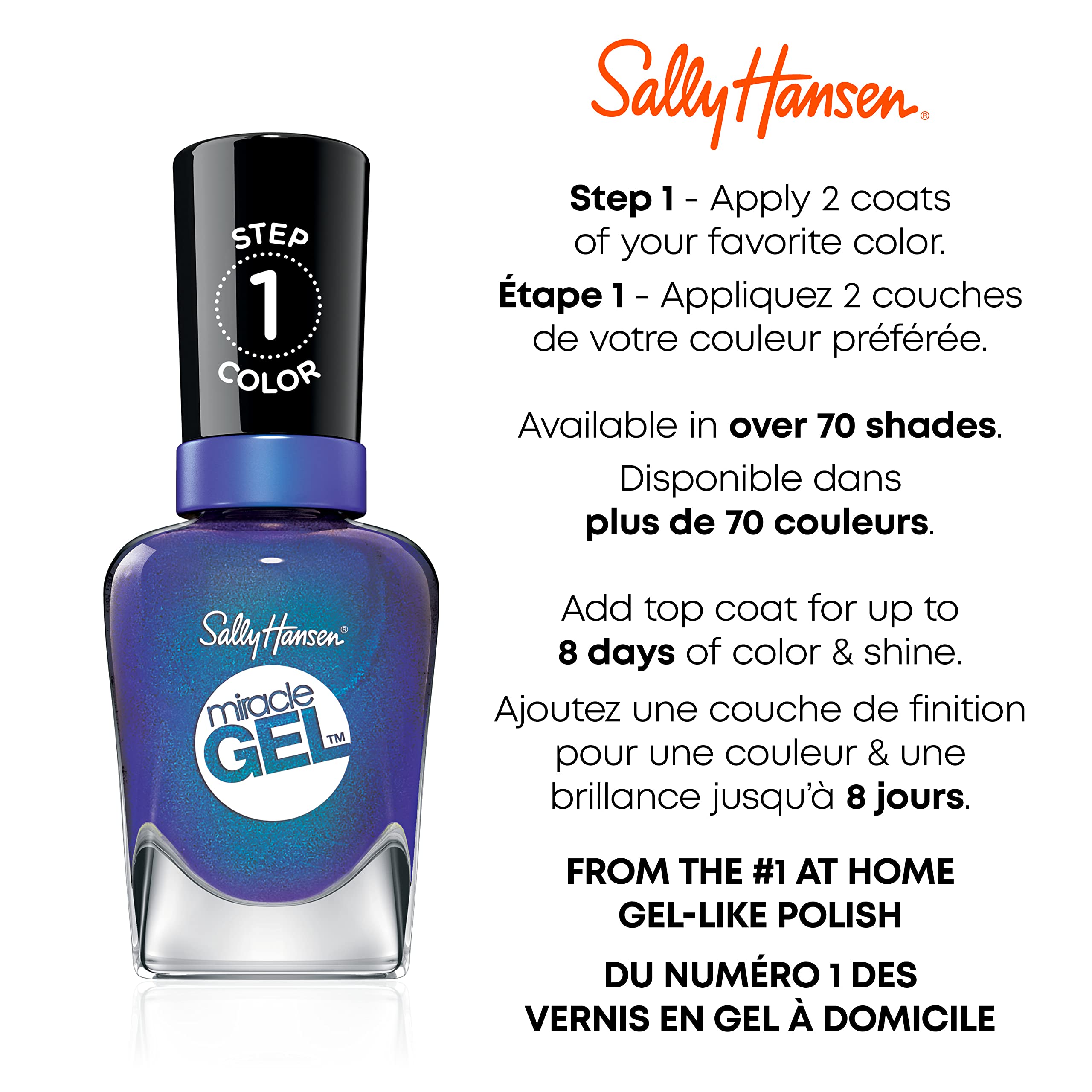 Foto 5 pulgar | Esmalte De Uñas Sally Hansen Miracle Gel™ Oaseas Blue - Venta Internacional.