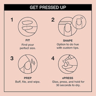 Foto 4 | Press On Nails Opi Xpress/on Comin' In Haute Red Con Pegamento Para Uñas - Venta Internacional.