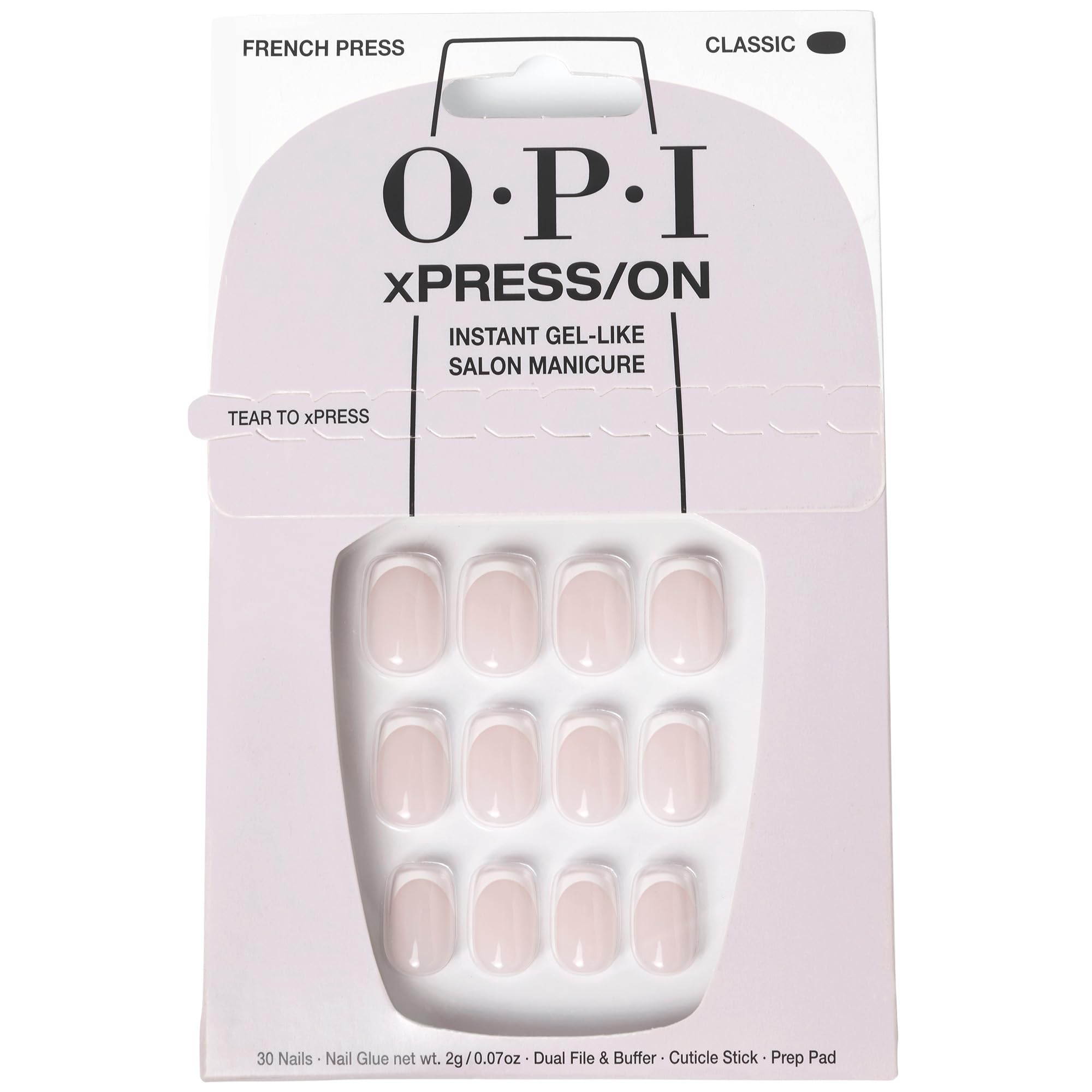 Foto 2 pulgar | Press On Nails Opi Xpress/en French Press French Tip - Venta Internacional.