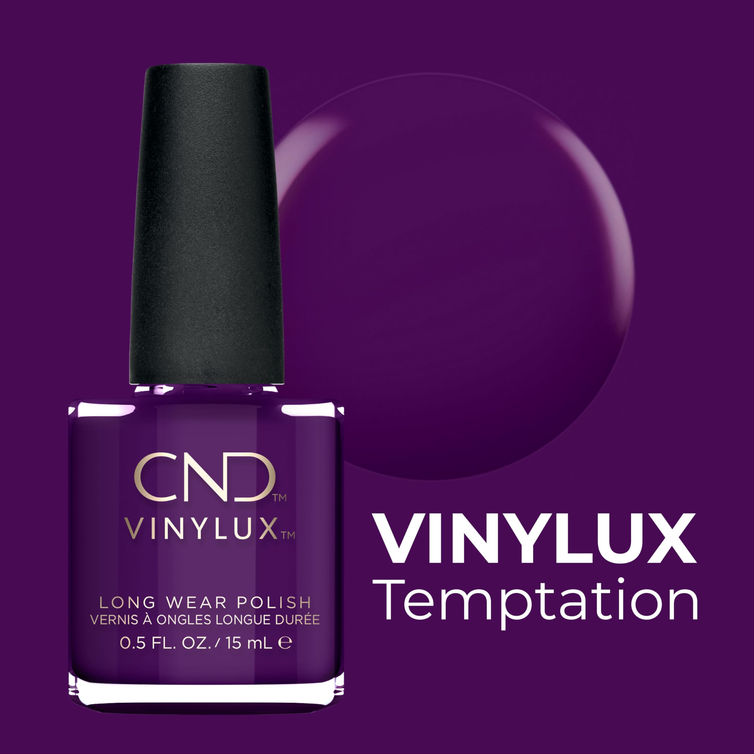 Foto 3 pulgar | Esmalte De Uñas Cnd Vinylux Longwear Temptation, 15 Ml, Color Morado - Venta Internacional.