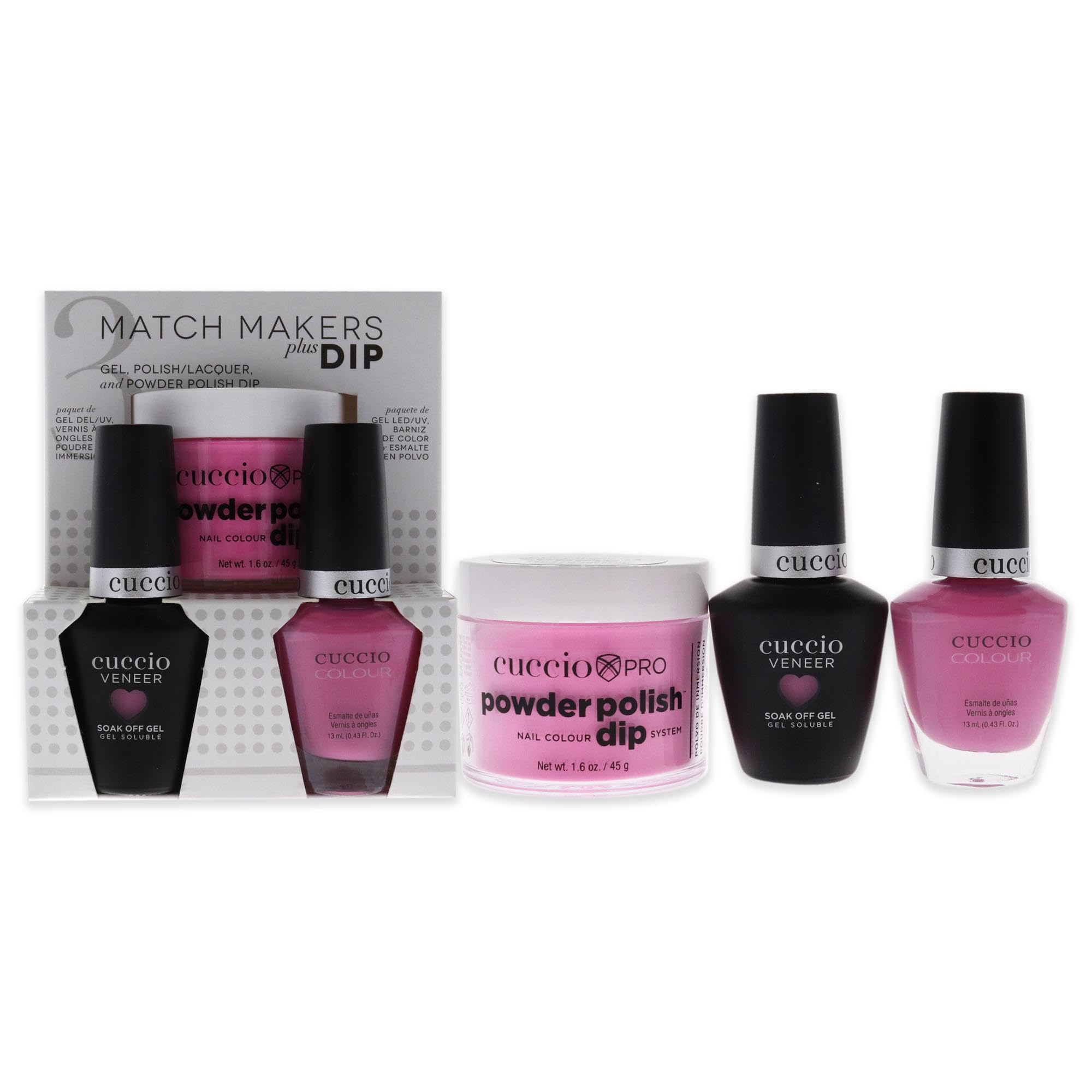 Kit De Baño De Uñas Cuccio Colour Matchmakers Kyoto Cherry Blossom - Venta Internacional.