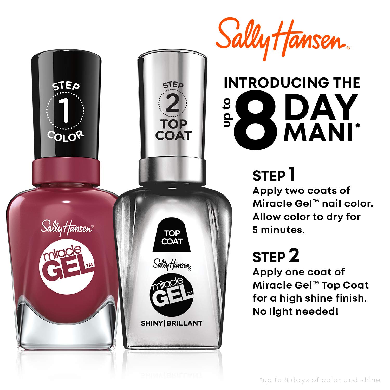 Foto 3 pulgar | Esmalte De Uñas Sally Hansen Miracle Gel™ V-amplified Purple - Venta Internacional.