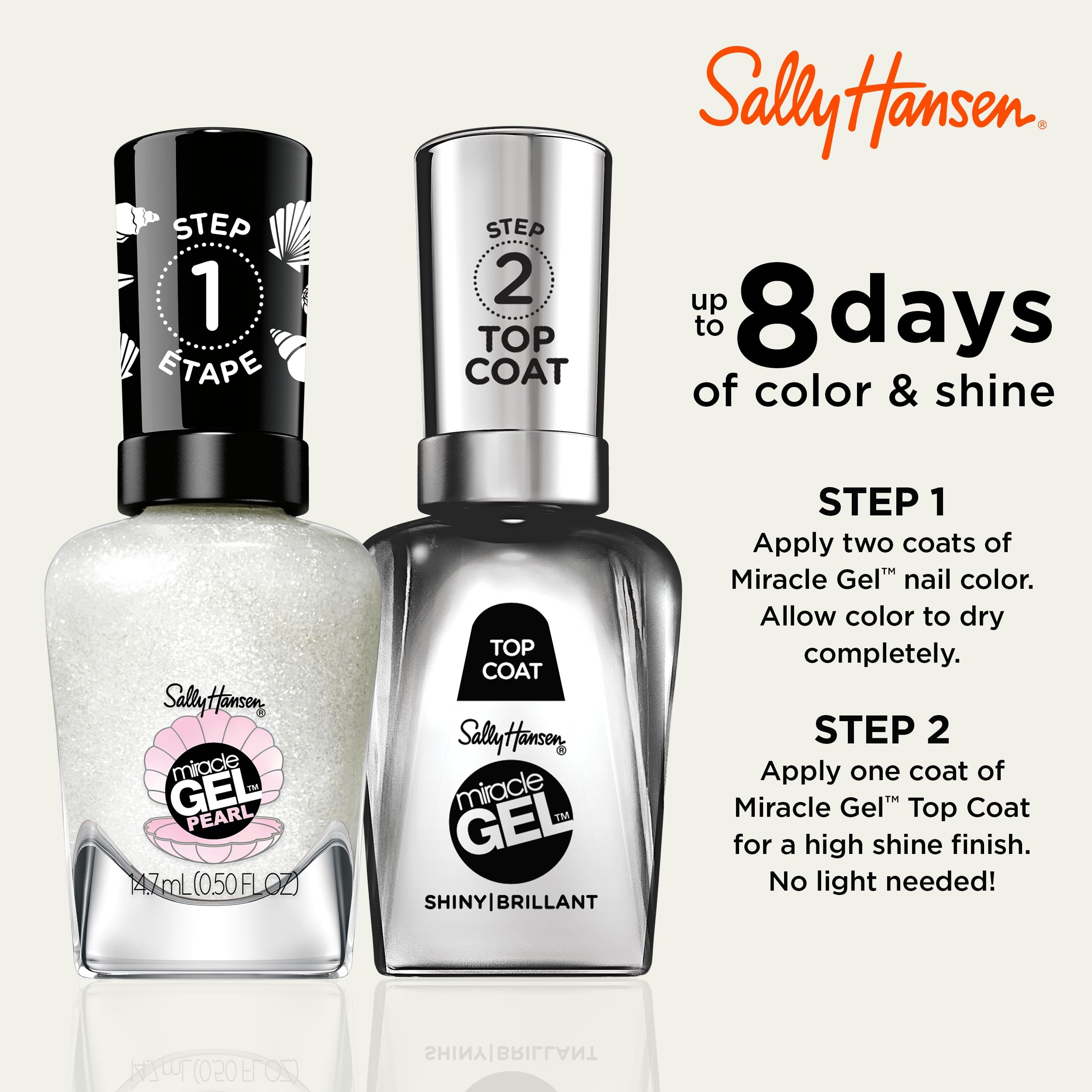 Foto 2 | Esmalte De Uñas Sally Hansen Miracle Gel™ Pearls, Único - Venta Internacional.