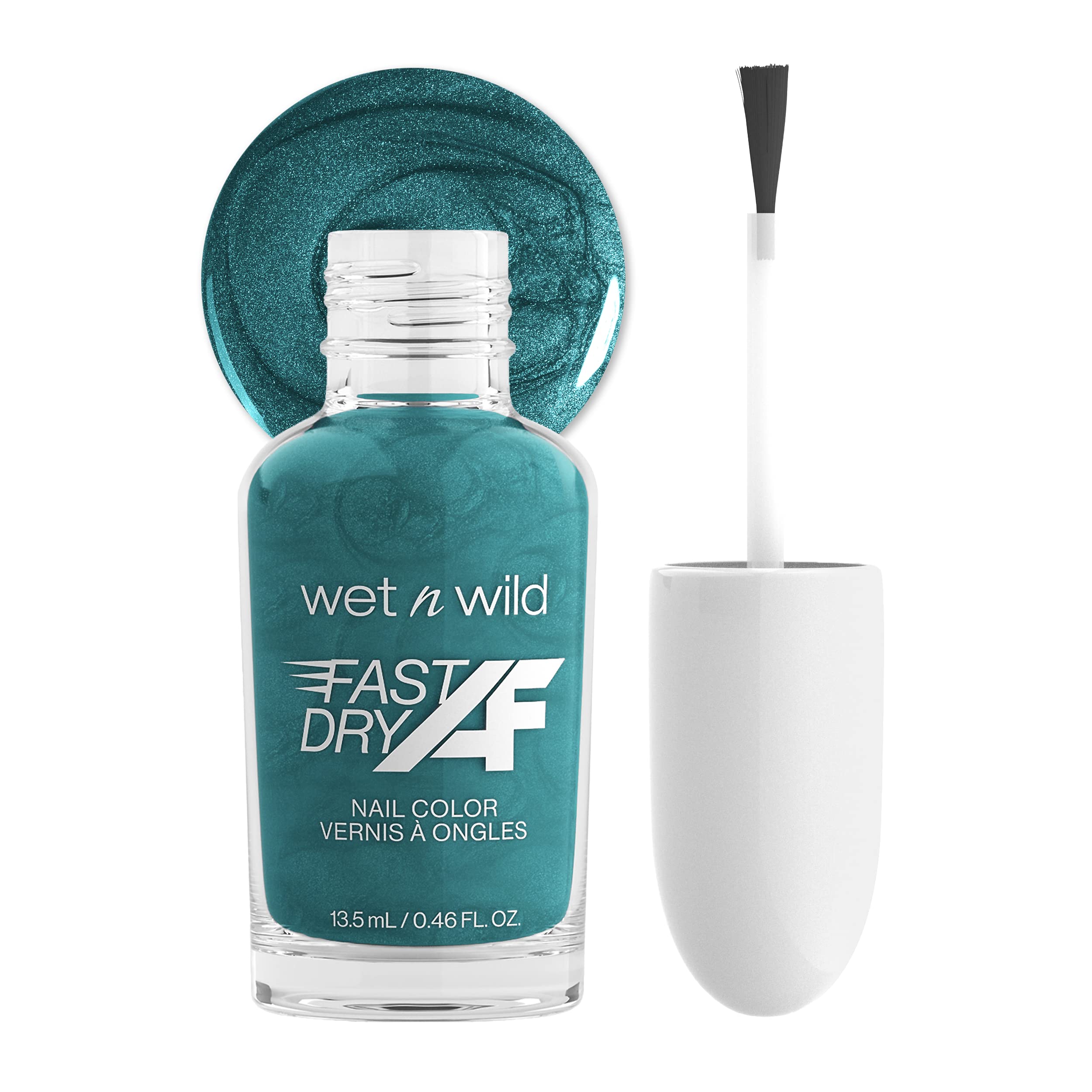 Esmalte De Uñas Wet N Wild Fast Dry Af Glitter Blue Mermaids - Venta Internacional.