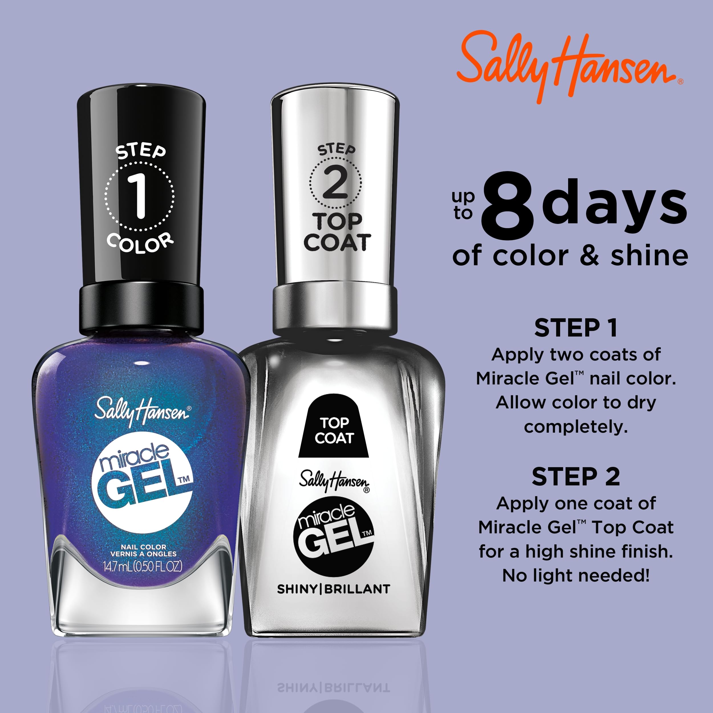 Foto 5 | Esmalte De Uñas Sally Hansen Miracle Gel™ Hyp-nautical Blue - Venta Internacional.