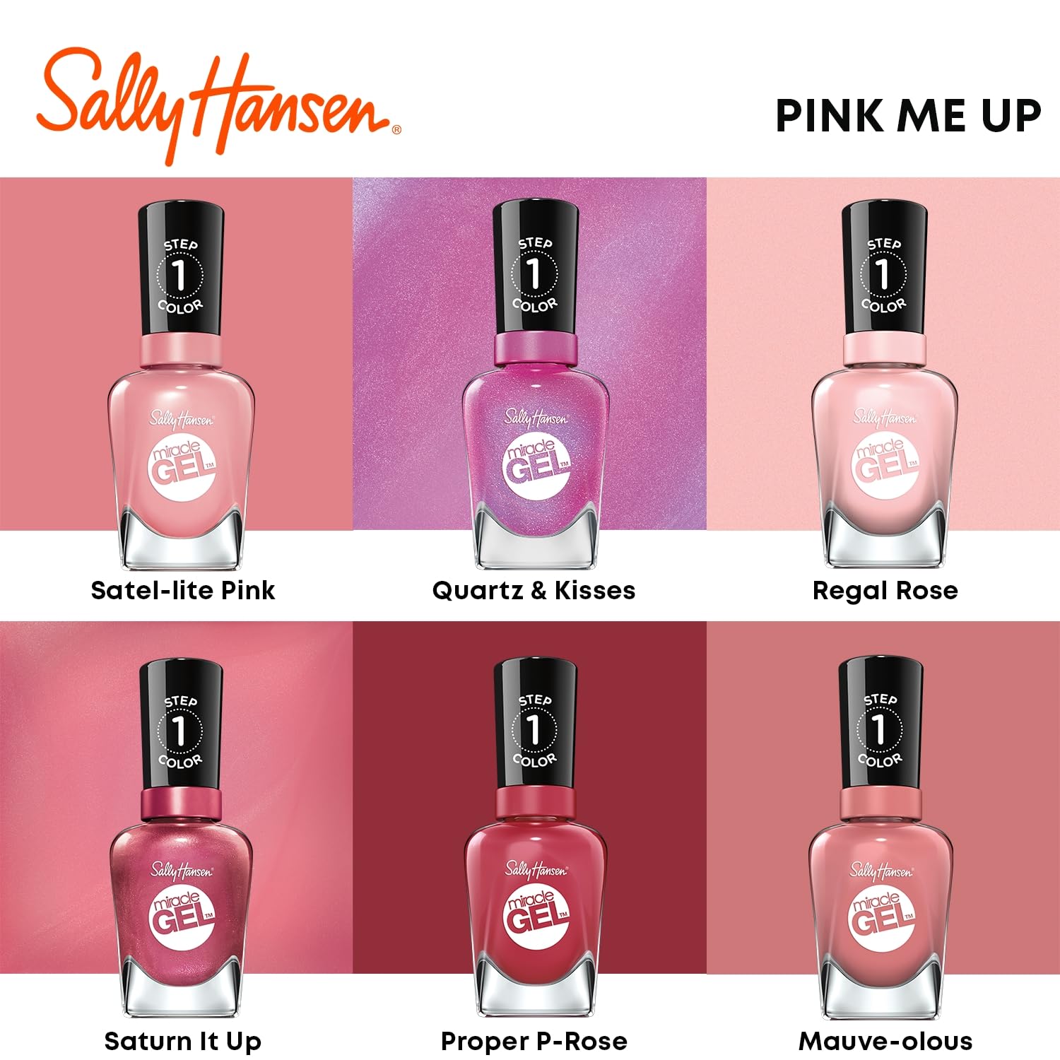 Foto 6 | Esmalte De Uñas Sally Hansen Miracle Gel™ Quartz And Kisses Pink - Venta Internacional.