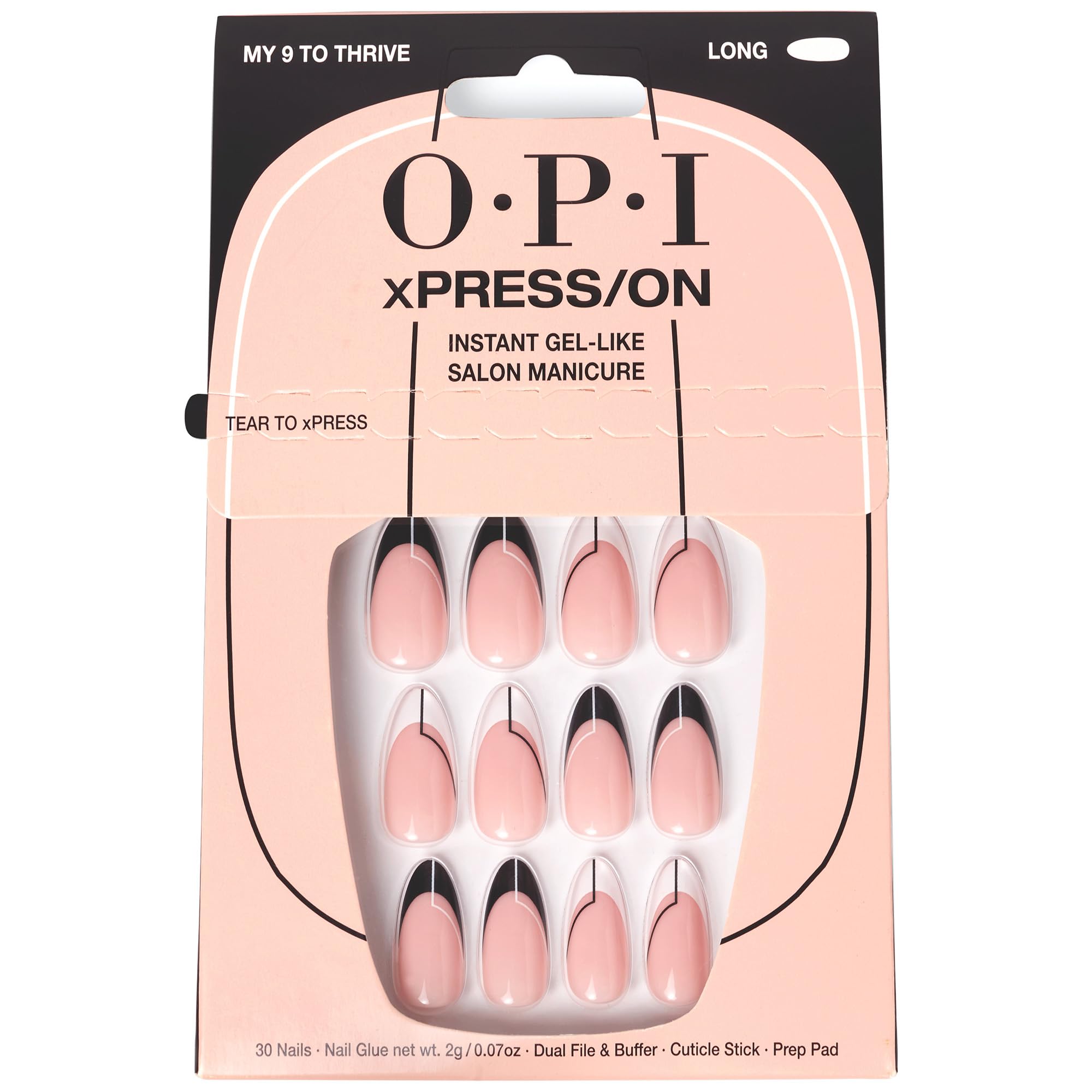 Presiona En Nails Opi Xpress/on My 9 Para Que Black Almond Prospere - Venta Internacional.