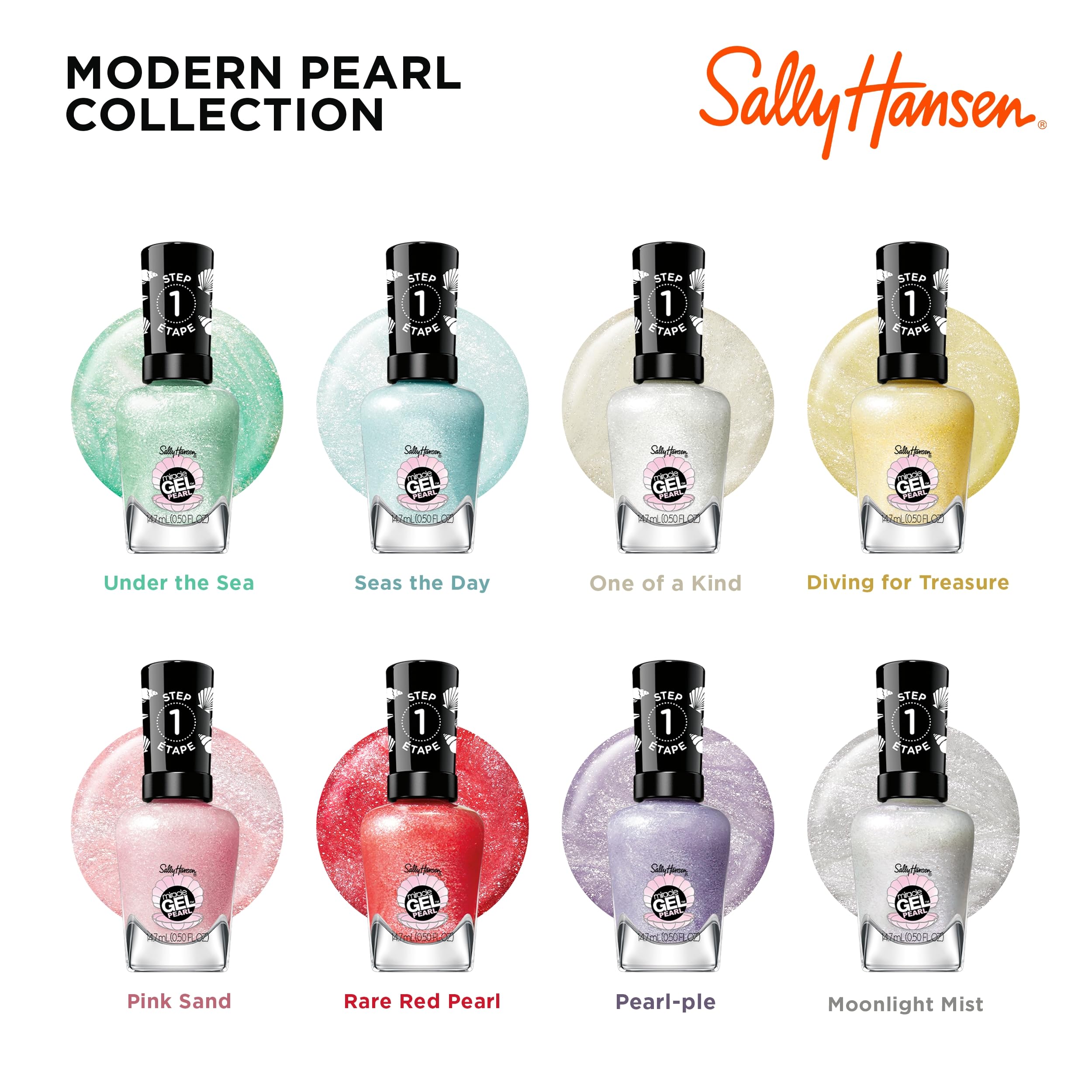 Foto 5 pulgar | Esmalte De Uñas Sally Hansen Miracle Gel™ Pearls Diving For Treasure - Venta Internacional.