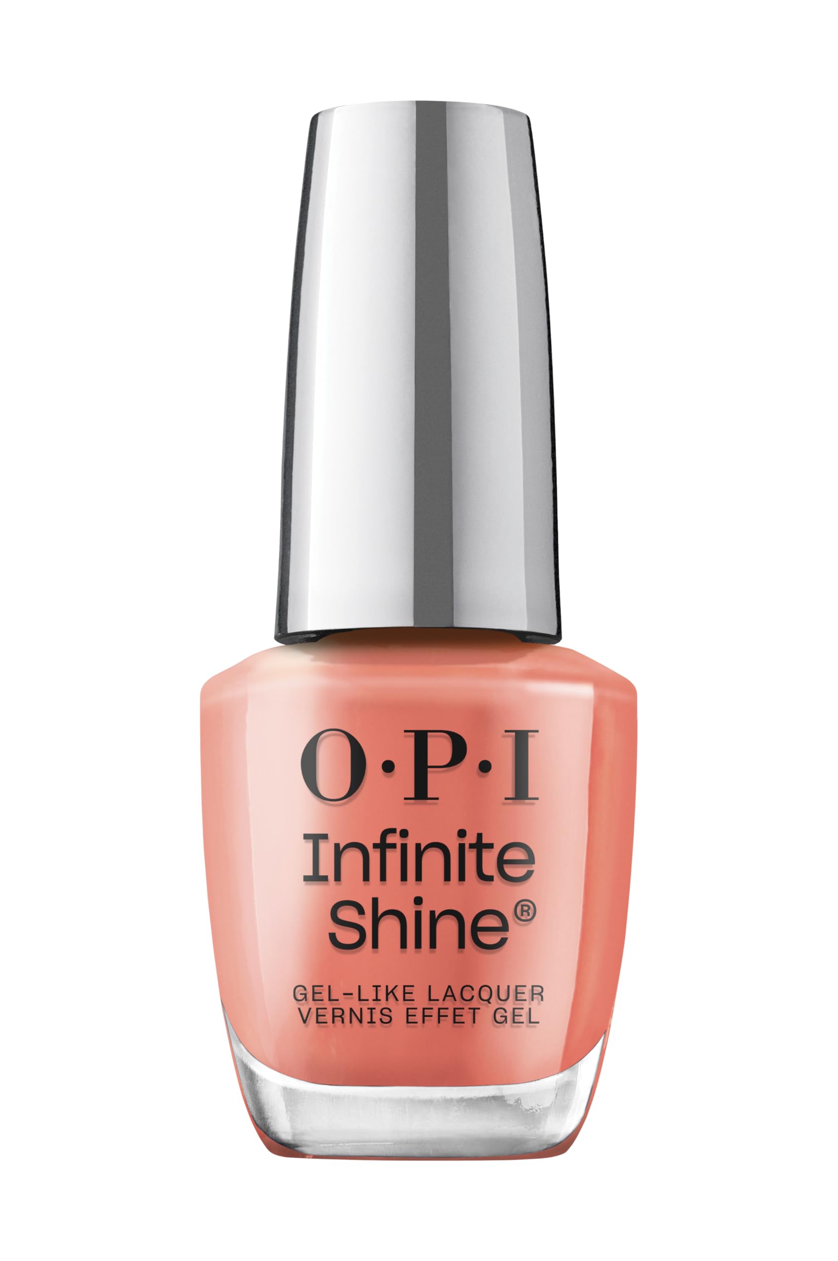 Foto 2 pulgar | Esmalte De Uñas Opi Infinite Shine Megawatt Hot Sheer Naranja Oscuro - Venta Internacional.