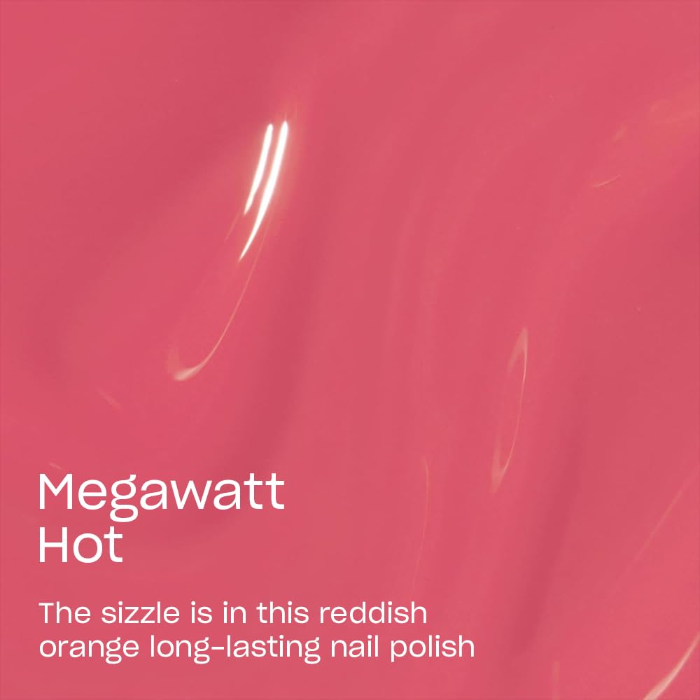 Foto 4 pulgar | Esmalte De Uñas Opi Infinite Shine Megawatt Hot Sheer Naranja Oscuro - Venta Internacional.