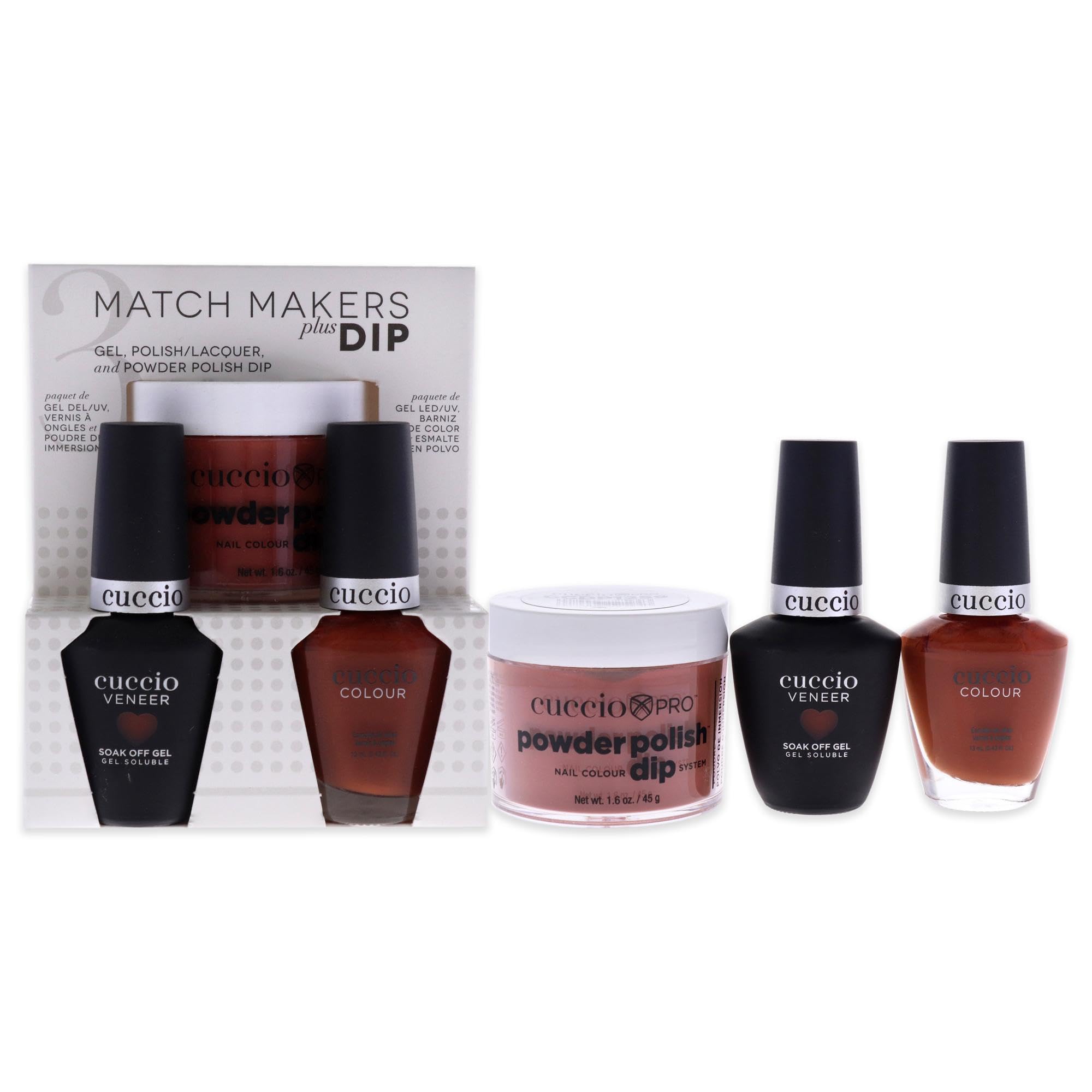 Kit De Baño Para Uñas Cuccio Colour Matchmakers Plus Natural State - Venta Internacional.