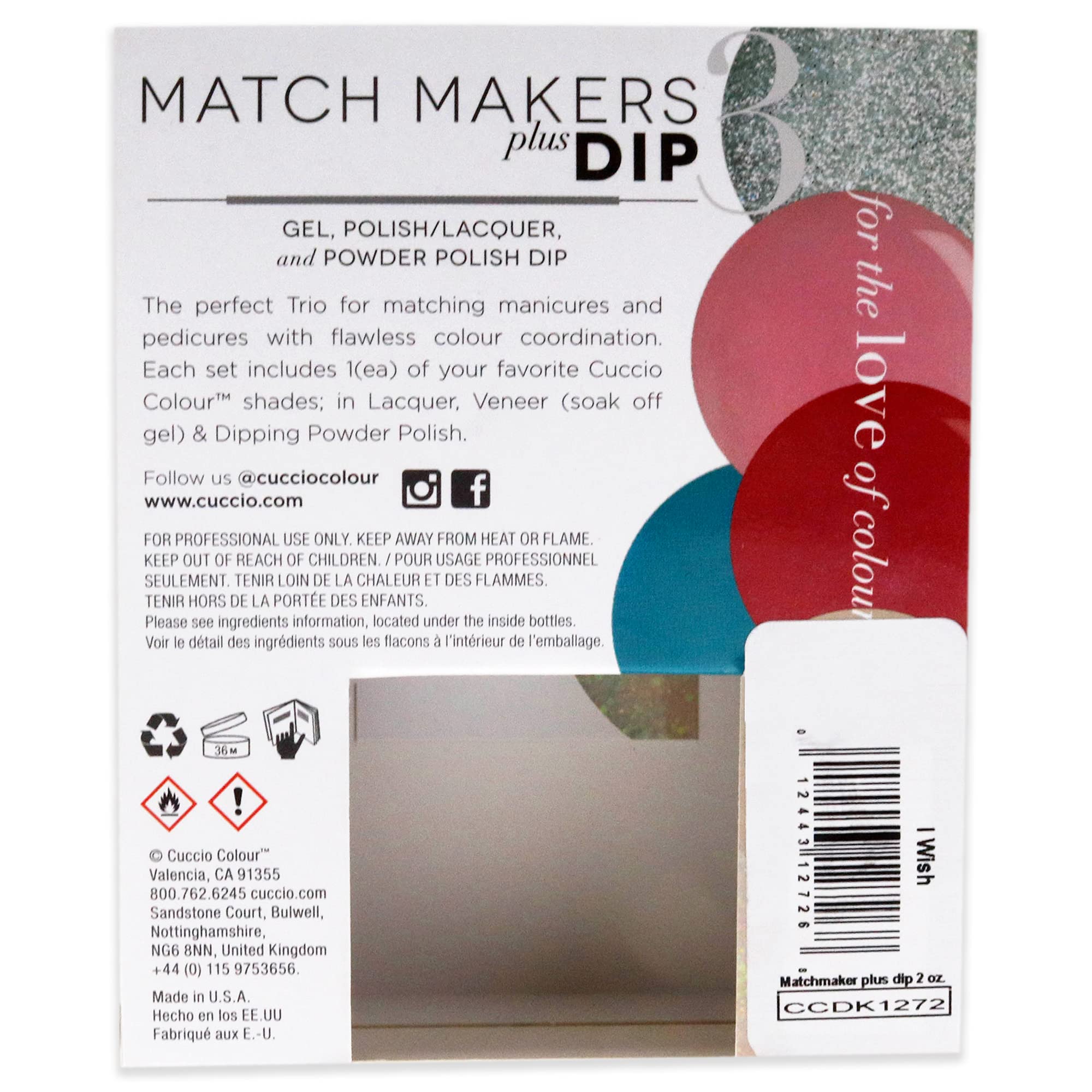 Foto 7 pulgar | Kit De Baño De Uñas Cuccio Colour Matchmakers Plus I Wish, Kit De 3 Piezas - Venta Internacional.