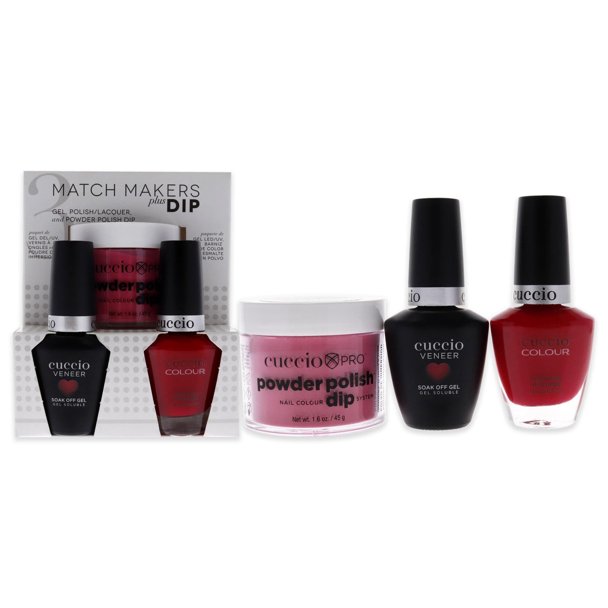 Kit De Baño De Uñas Cuccio Colour Matchmakers Plus Costa Rican Sunset - Venta Internacional.