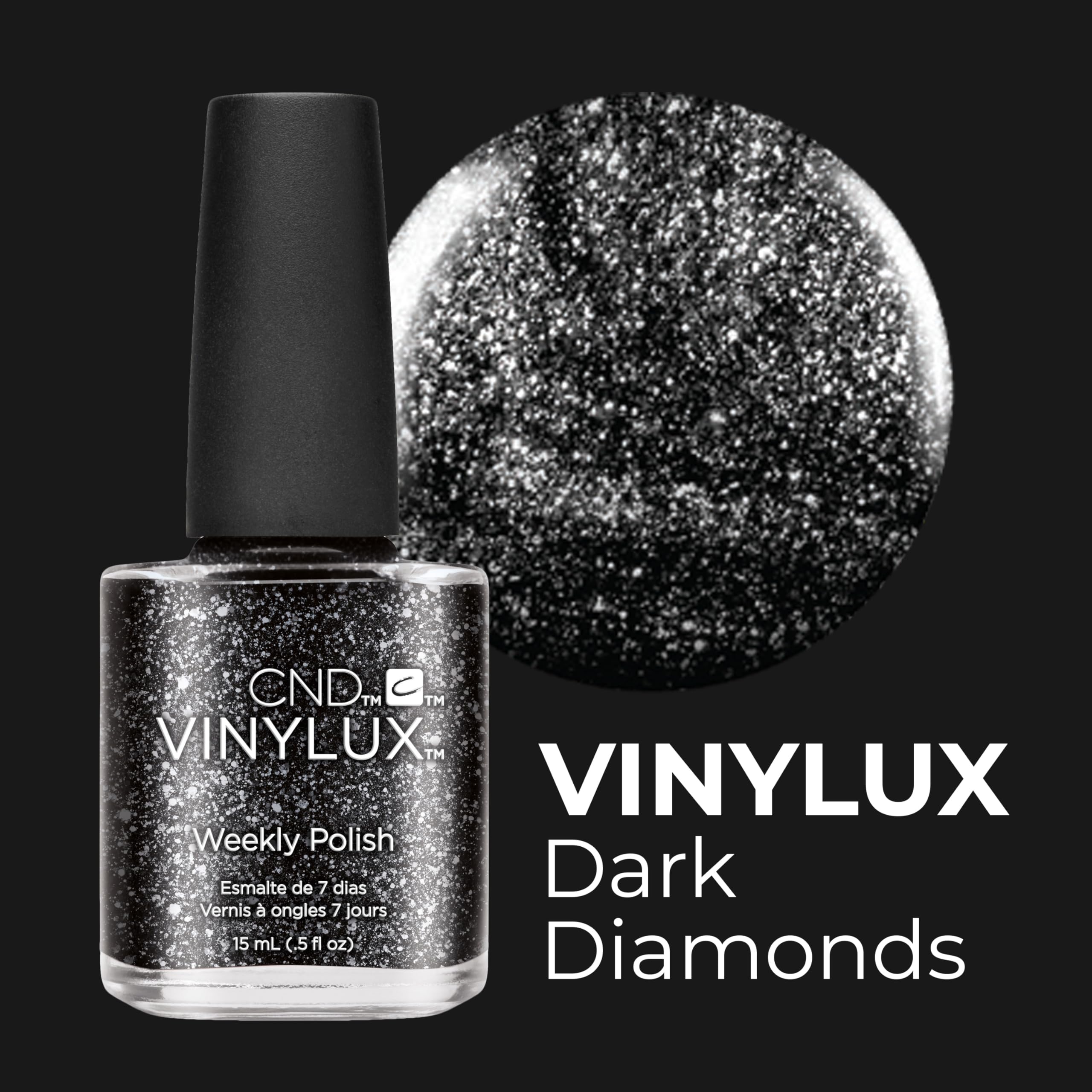 Foto 3 pulgar | Esmalte De Uñas Cnd Vinylux Longwear Gel Like Black 15ml - Venta Internacional.