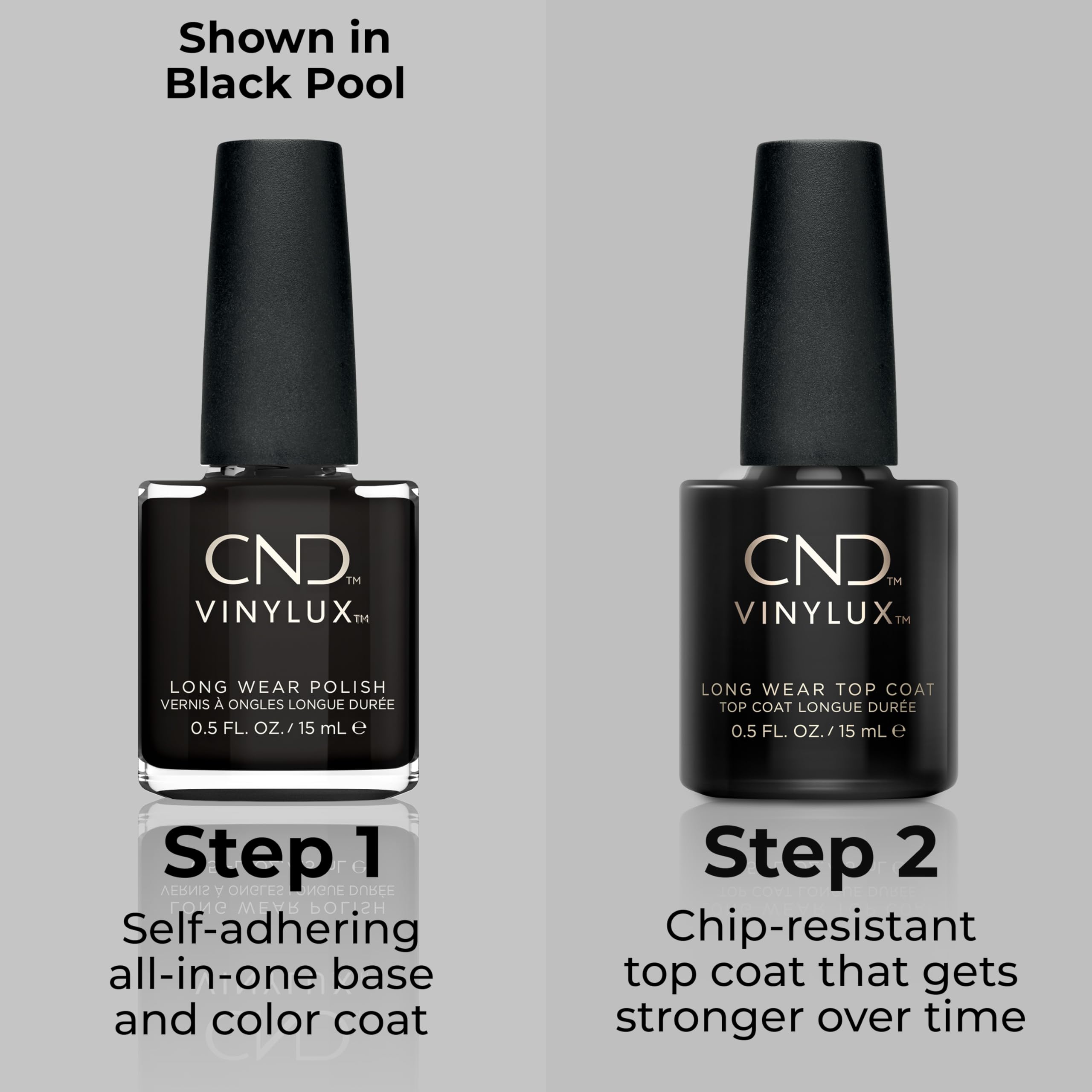 Foto 4 | Esmalte De Uñas Cnd Vinylux Longwear Gel Like Black 15ml - Venta Internacional.