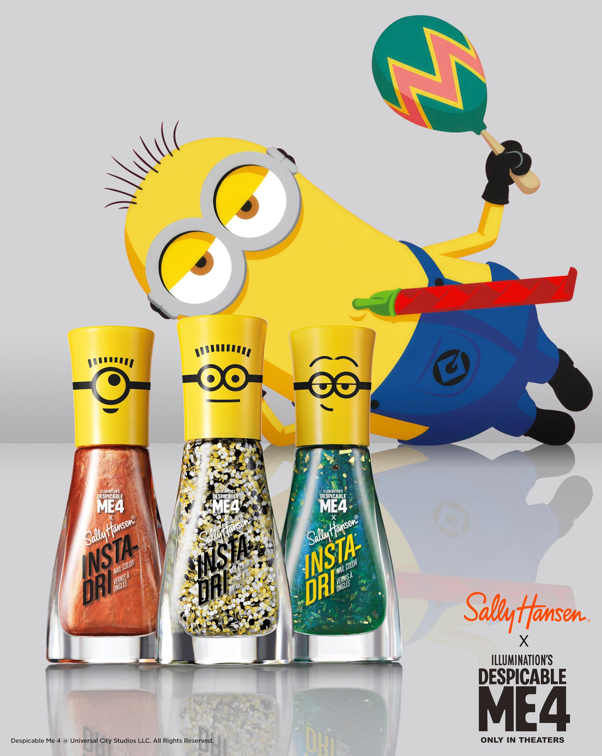 Foto 7 pulgar | Esmalte De Uñas Sally Hansen Insta-dri  X Despicable Me Black - Venta Internacional.