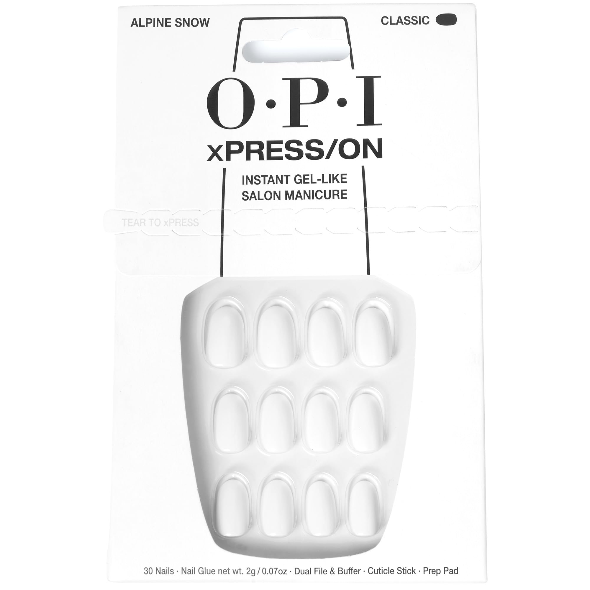 Presiona Las Uñas Opi Xpress/on Alpine Snow White - Venta Internacional.