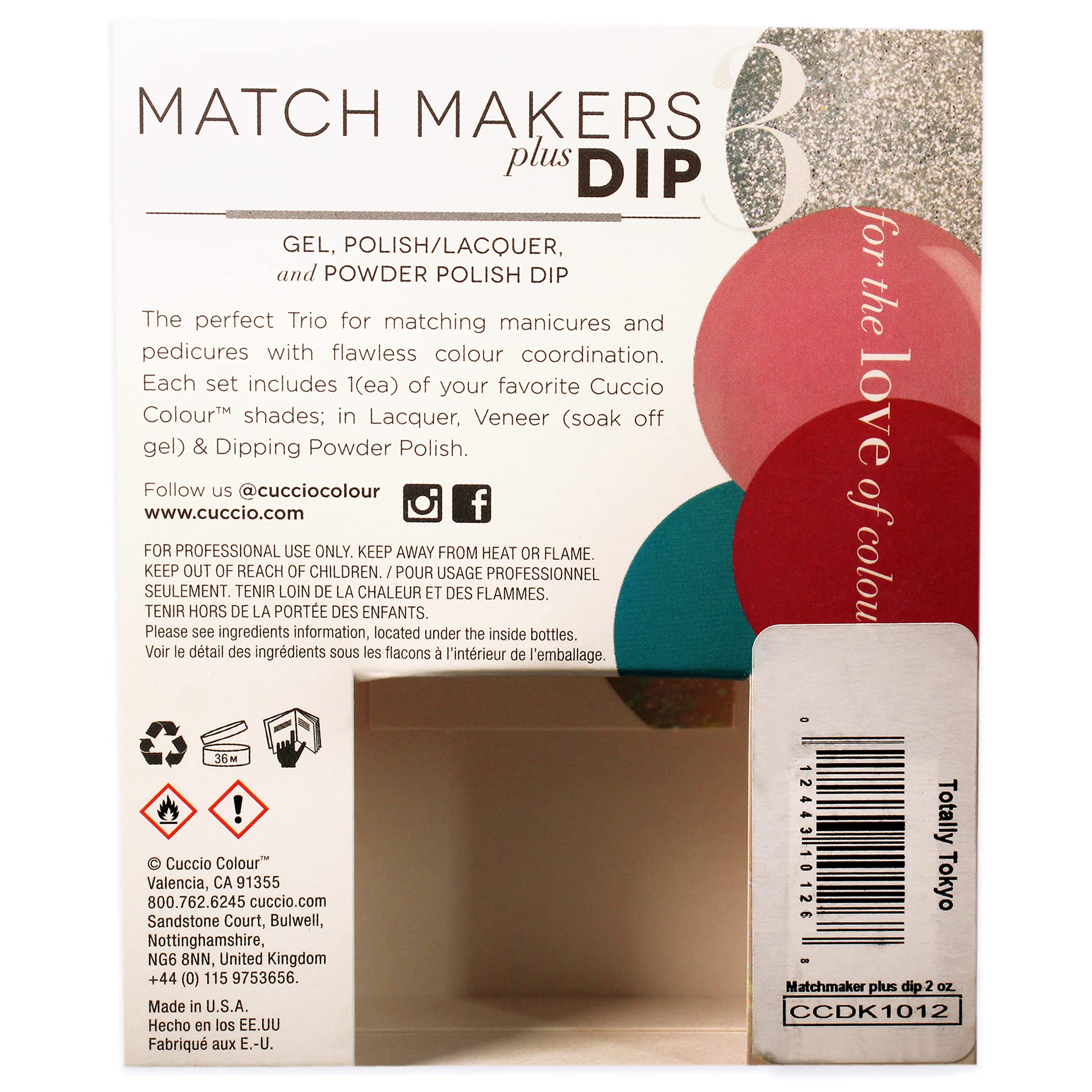 Foto 6 | Kit De Baño Para Uñas Cuccio Colour Matchmakers Plus Totally Tokyo - Venta Internacional.