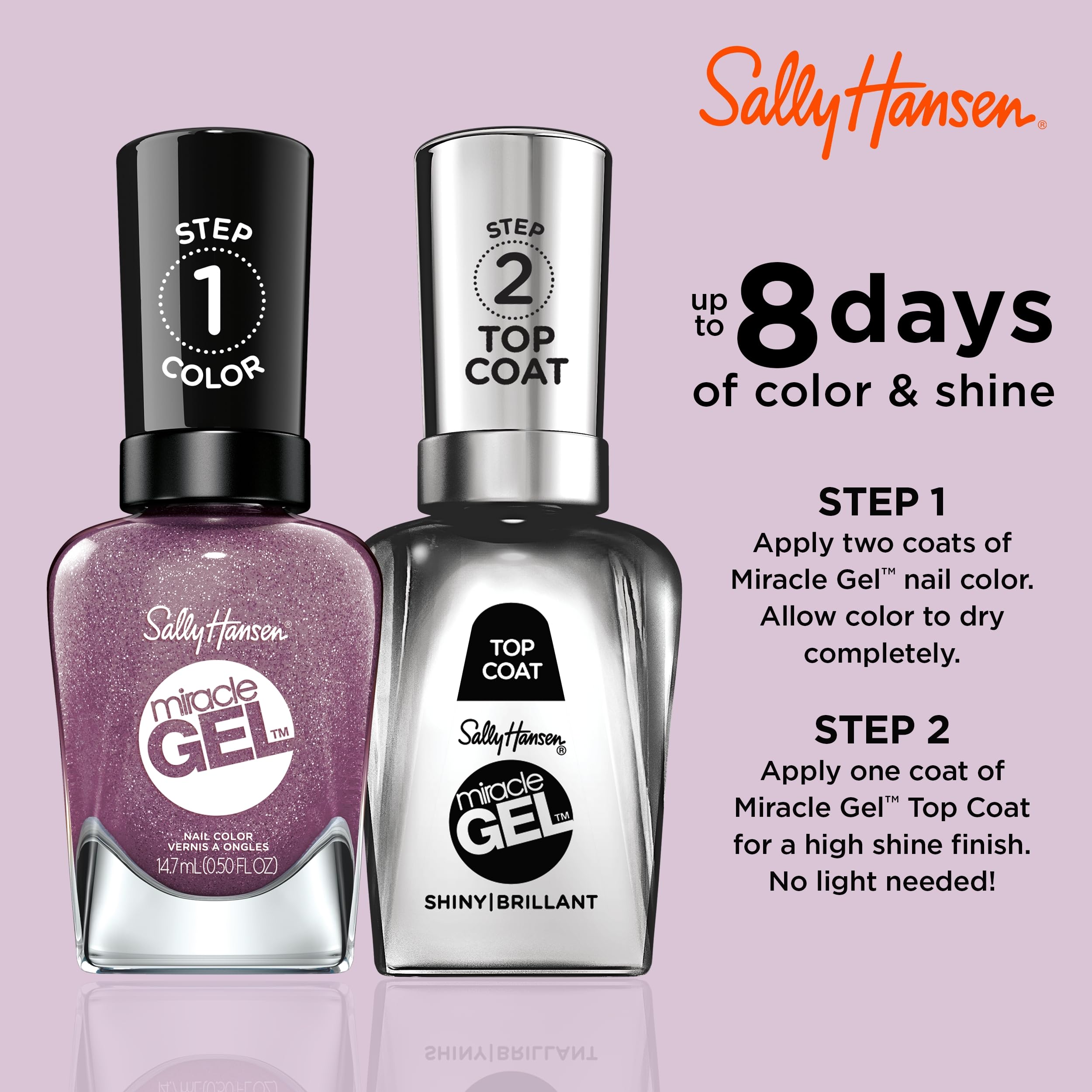 Foto 7 pulgar | Esmalte De Uñas Sally Hansen Miracle Gel™ Metro Midnight Purple - Venta Internacional.