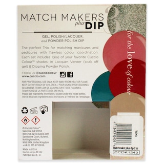 Foto 6 | Kit De Baño Para Uñas Cuccio Colour Matchmakers Plus Wink, 3 Unidades, Tamaño Grande - Venta Internacional.