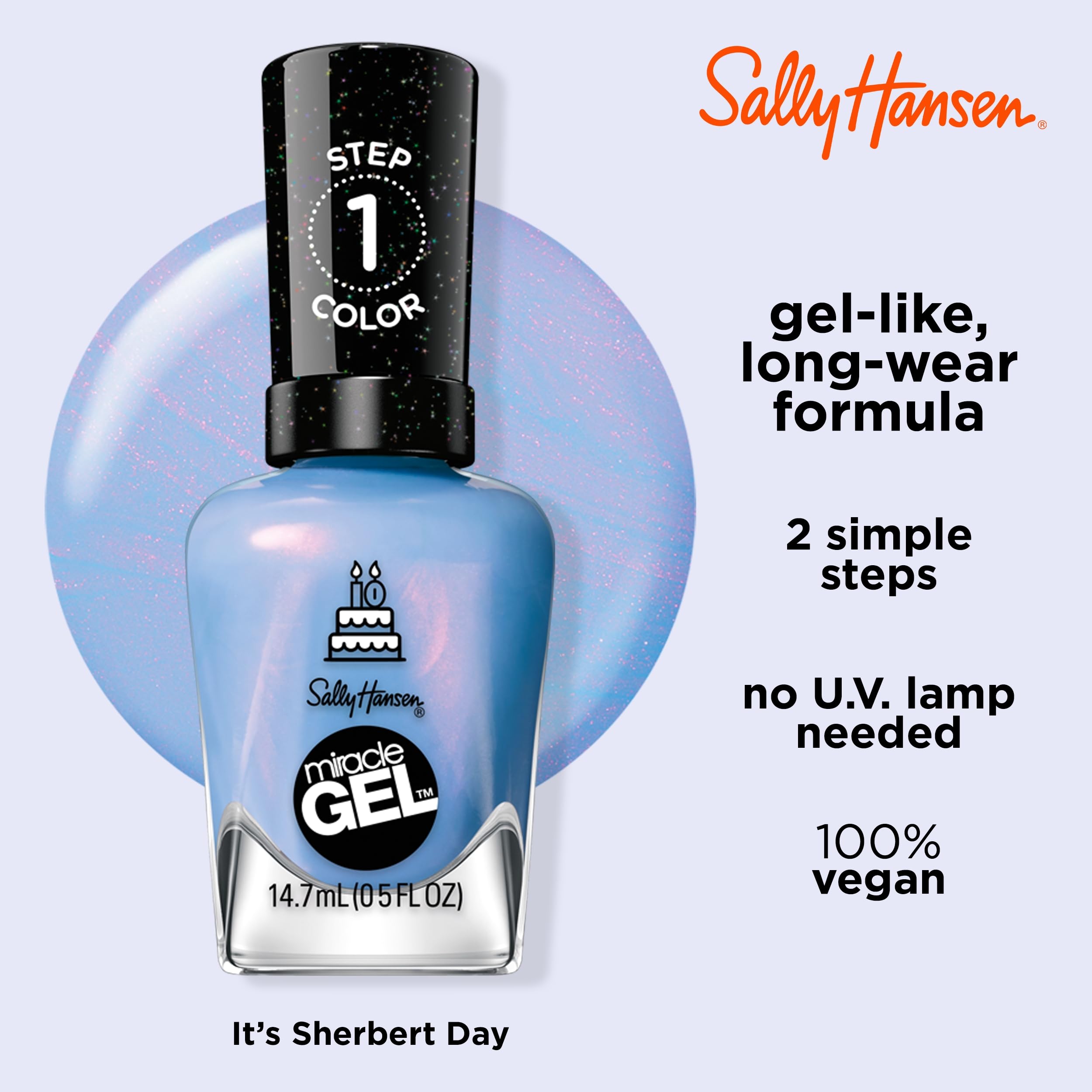 Foto 5 pulgar | Esmalte De Uñas Sally Hansen Miracle Gel™ One Gel Of A Party Blue - Venta Internacional.