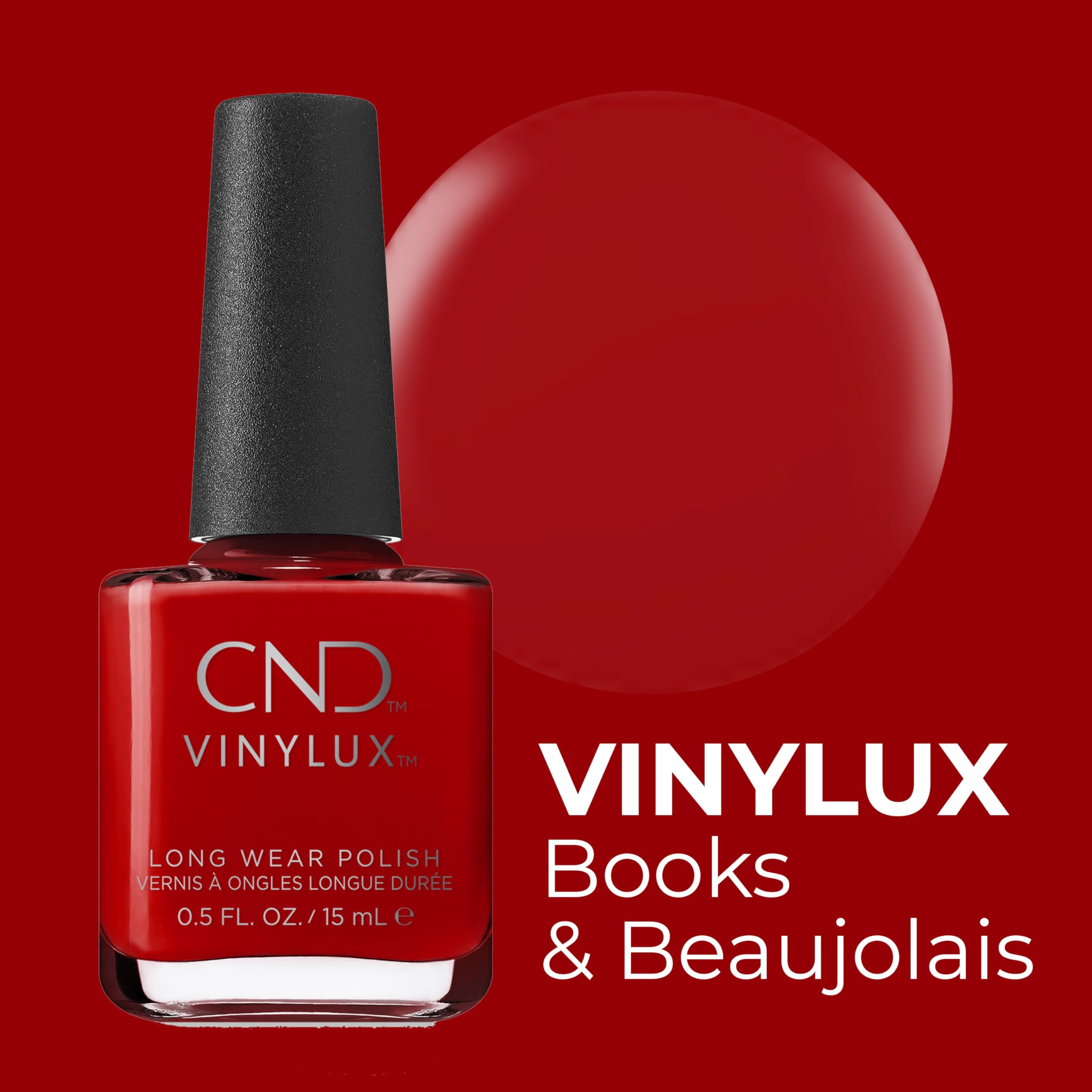 Foto 2 | Esmalte De Uñas Cnd Vinylux Longwear Rojo Con Forma De Gel De 15 Ml Books & Beaujolais - Venta Internacional.