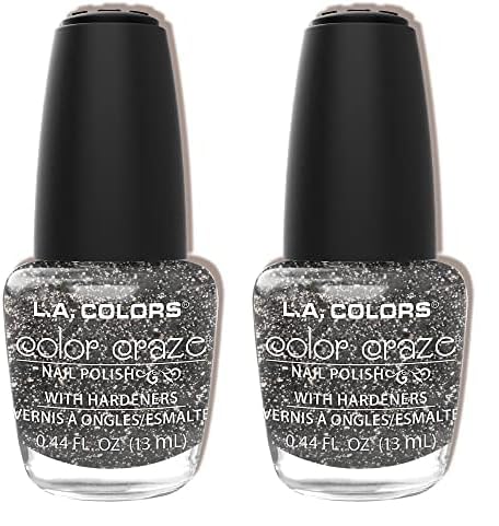 Esmalte De Uñas L.a. Colors Craze Sparkling Diamonds 13 Ml (paquete De 2) - Venta Internacional.