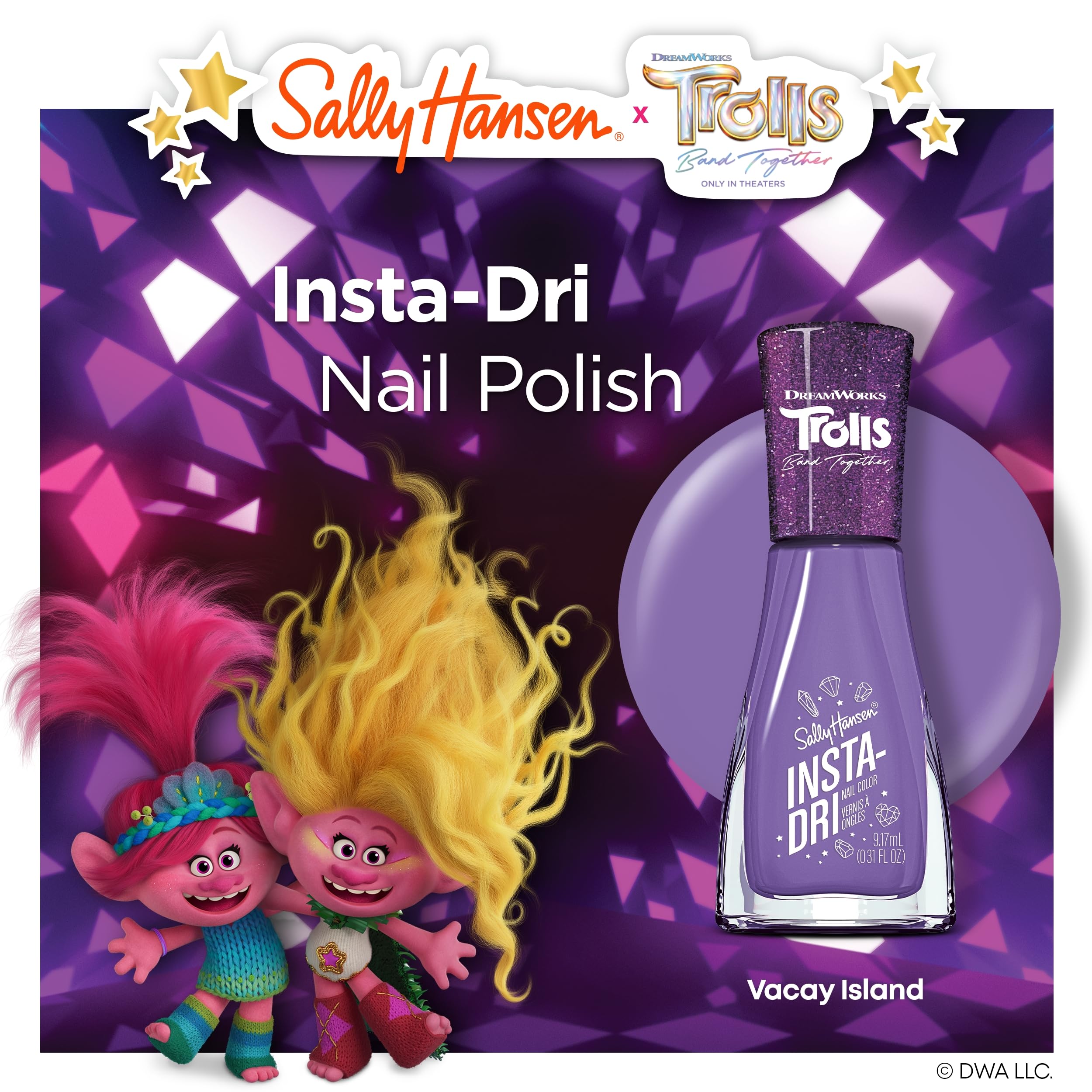 Foto 6 pulgar | Esmalte De Uñas Sally Hansen Insta-dri X Trolls Vacay Island 9ml - Venta Internacional.