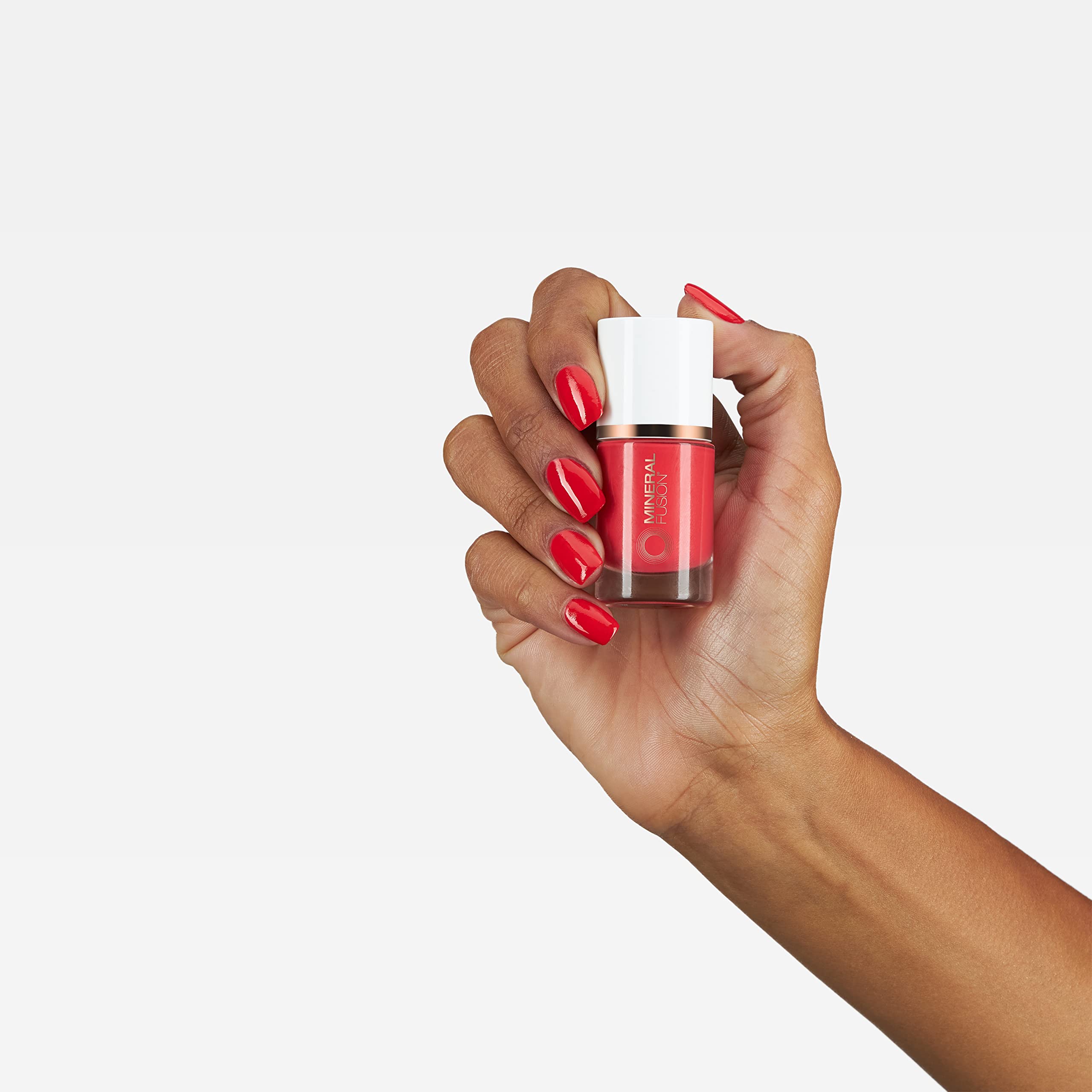 Foto 6 pulgar | Esmalte De Uñas Mineral Fusion Fast 'n Fabulous Bright Red 10 Ml - Venta Internacional.