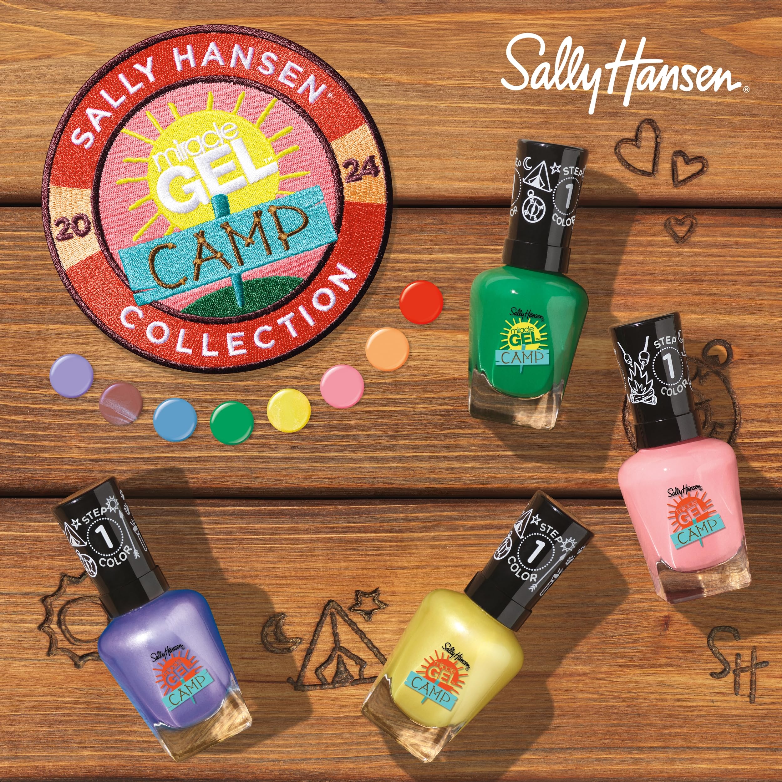 Foto 6 pulgar | Esmalte De Uñas Sally Hansen Miracle Gel Summer Camp Catching Fireflies - Venta Internacional.