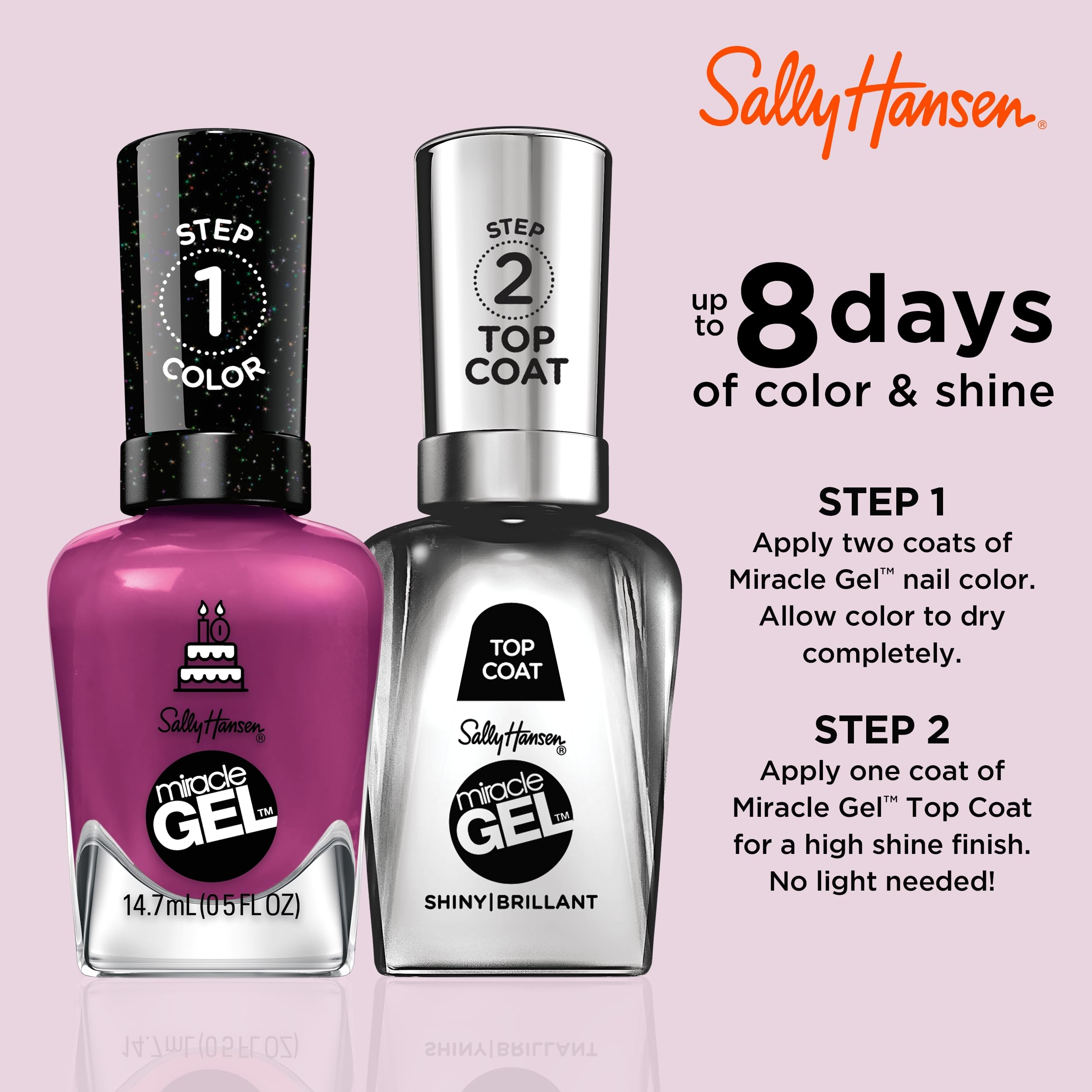 Foto 7 pulgar | Esmalte De Uñas Sally Hansen Miracle Gel™ Brewberry Purple - Venta Internacional.