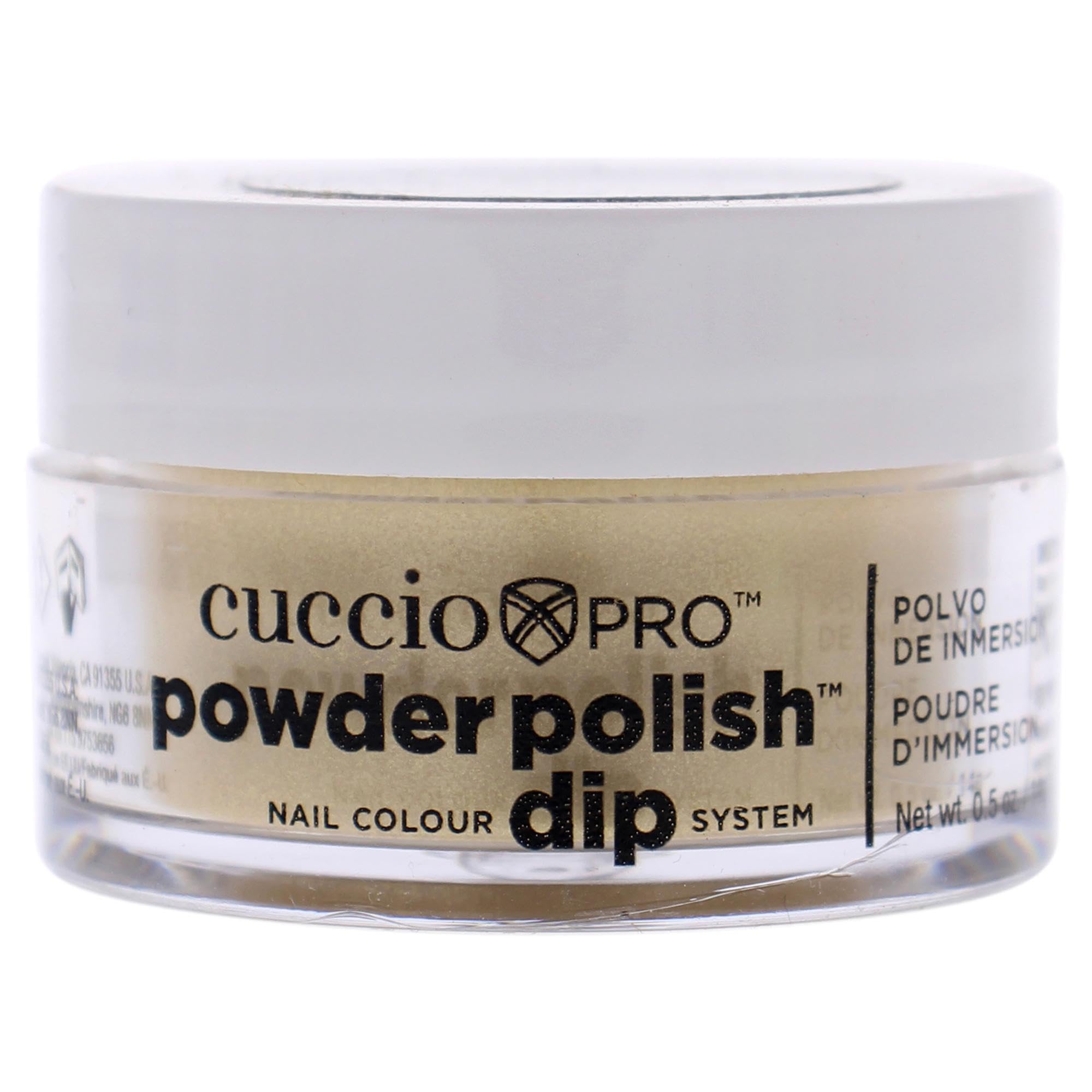 Esmalte De Uñas En Polvo Cuccio Colour Metallic Lemon Gold, 15 Ml - Venta Internacional.