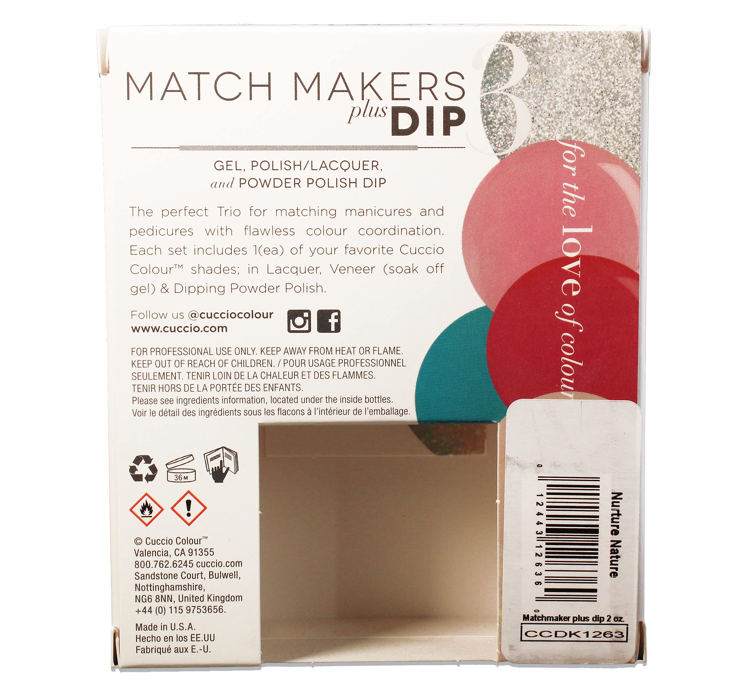 Foto 7 pulgar | Kit De Baño Para Uñas Cuccio Colour Matchmakers Plus Nurture Nature - Venta Internacional.