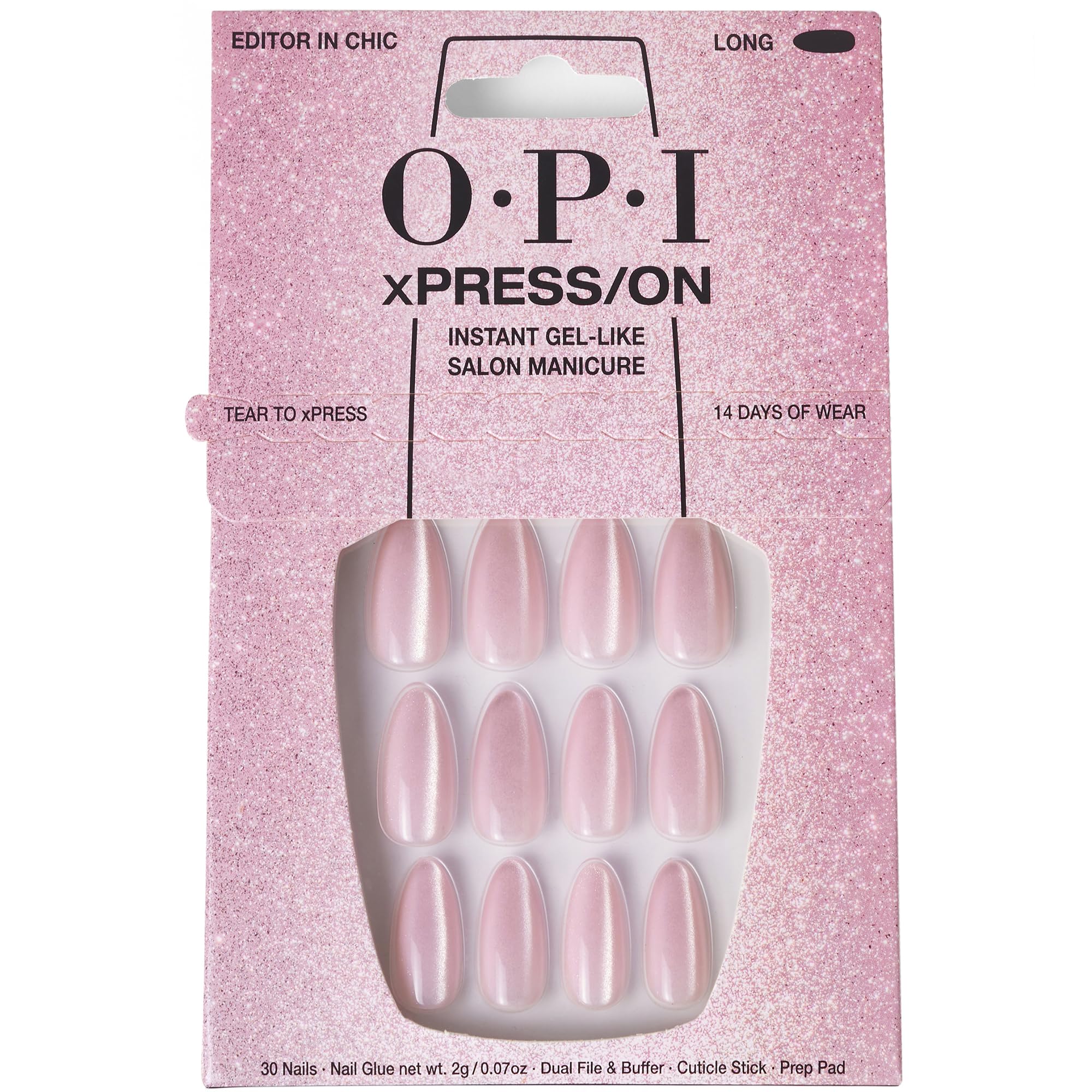 Editor Opi Xpress/on De Press On Nails En Elegante Color Rosa Terciopelo - Venta Internacional.