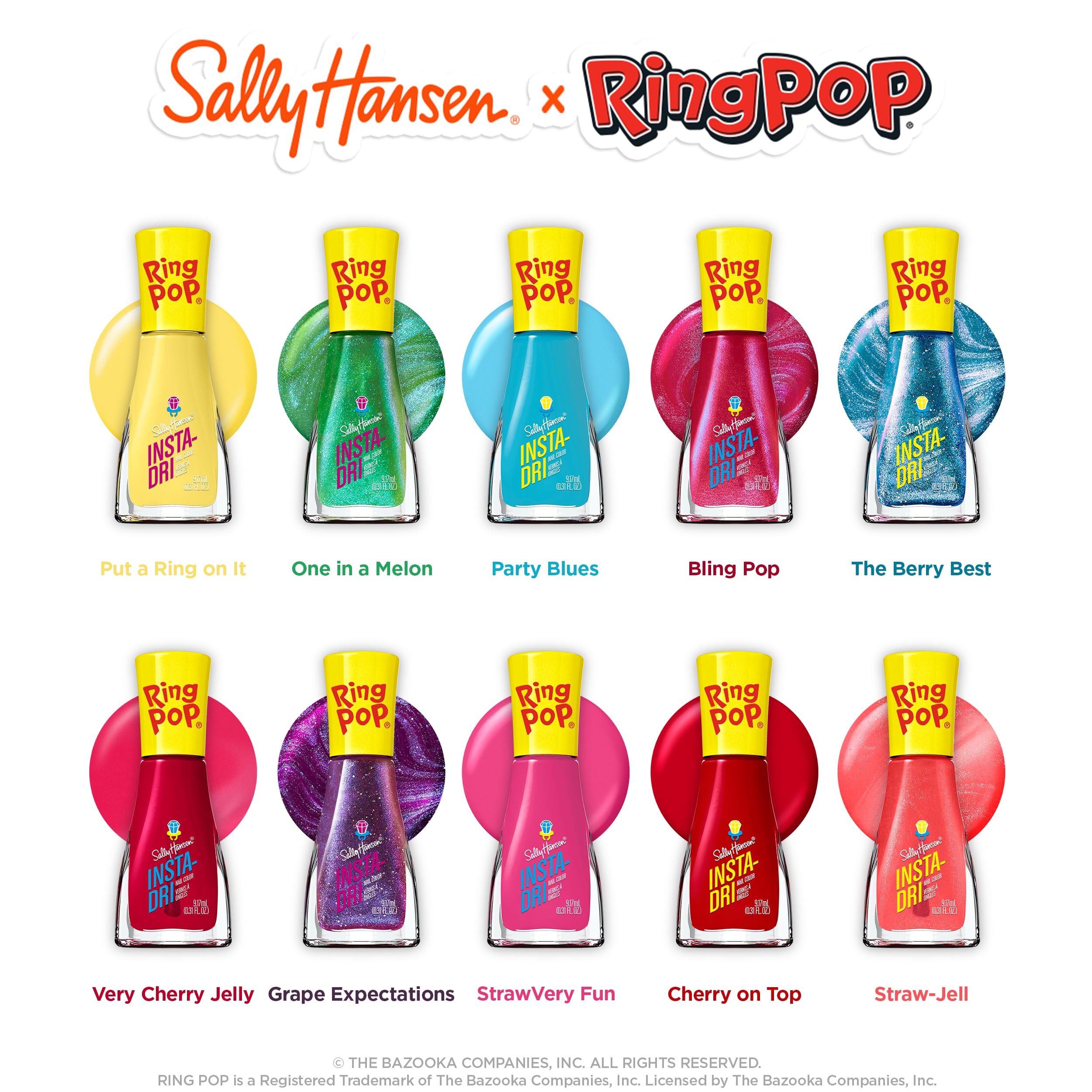 Foto 7 | Esmalte De Uñas Sally Hansen Insta-dri  Ring Pop Grape Purple - Venta Internacional.