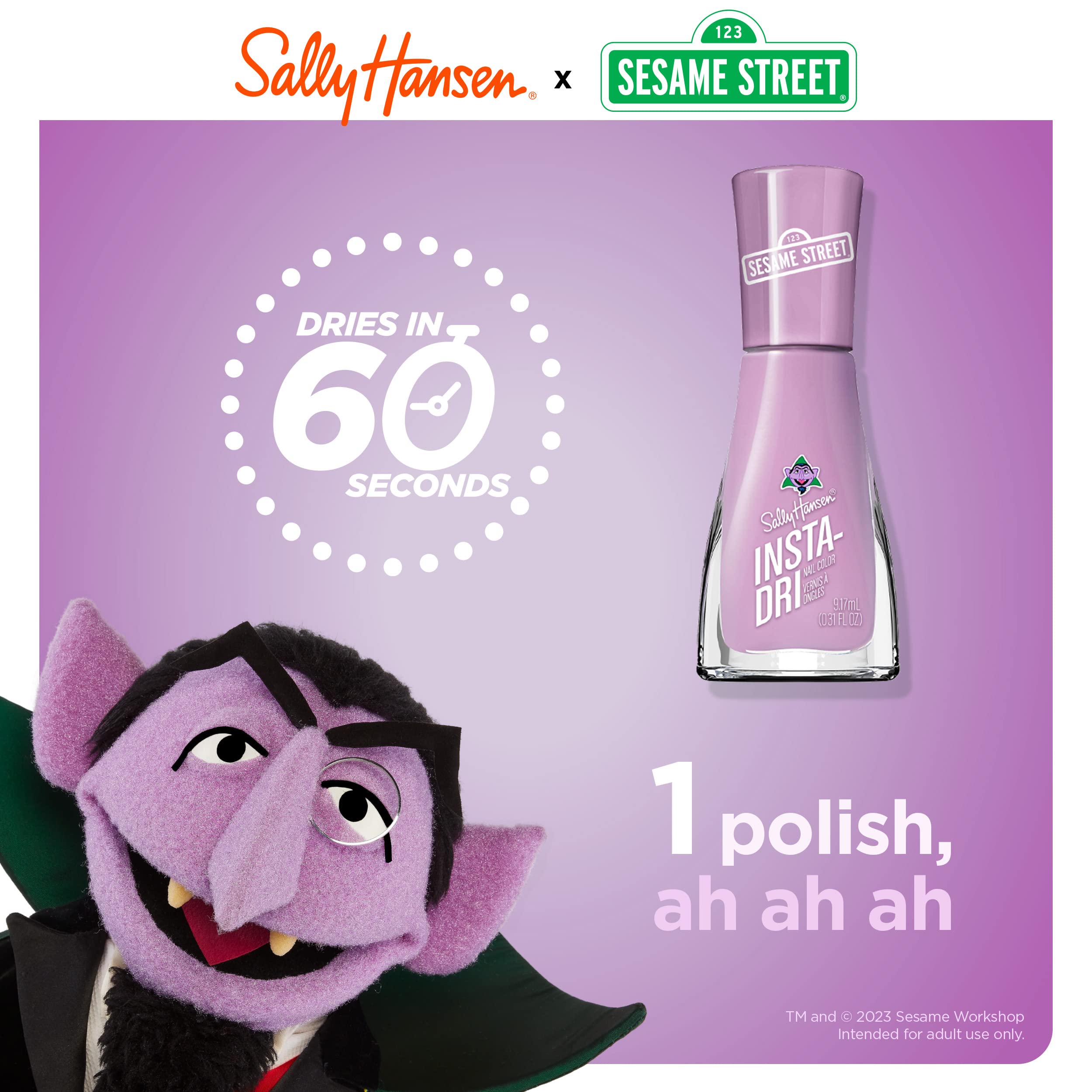 Foto 6 | Esmalte De Uñas Sally Hansen Insta-dri Sesame Street 9ml Think Big - Venta Internacional.