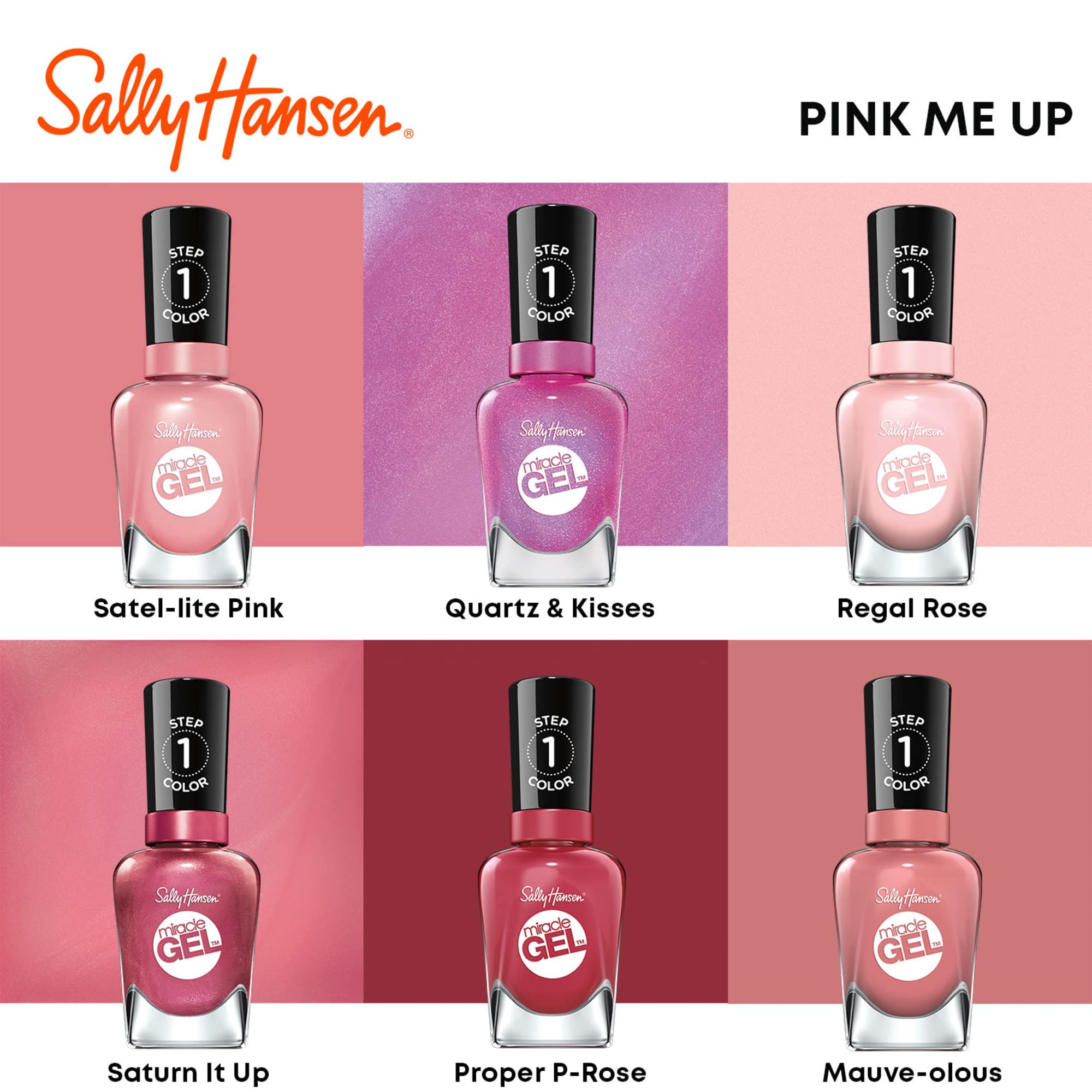 Foto 5 pulgar | Esmalte De Uñas Sally Hansen Miracle Gel™ Saturn It Up Pink - Venta Internacional.