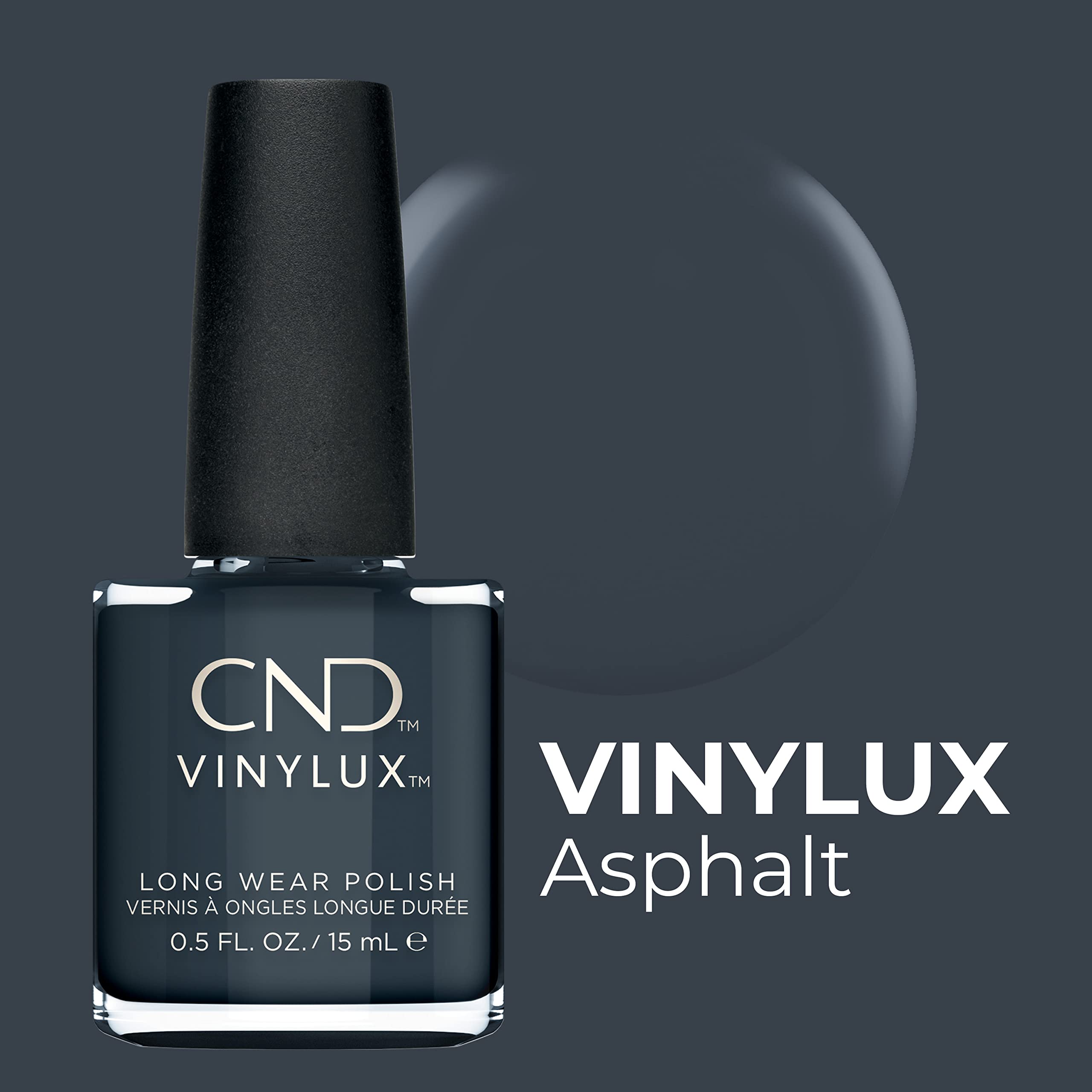 Foto 3 pulgar | Esmalte De Uñas Cnd Vinylux Longwear Asphalt, 15 Ml, Brillo Similar Al Gel - Venta Internacional.