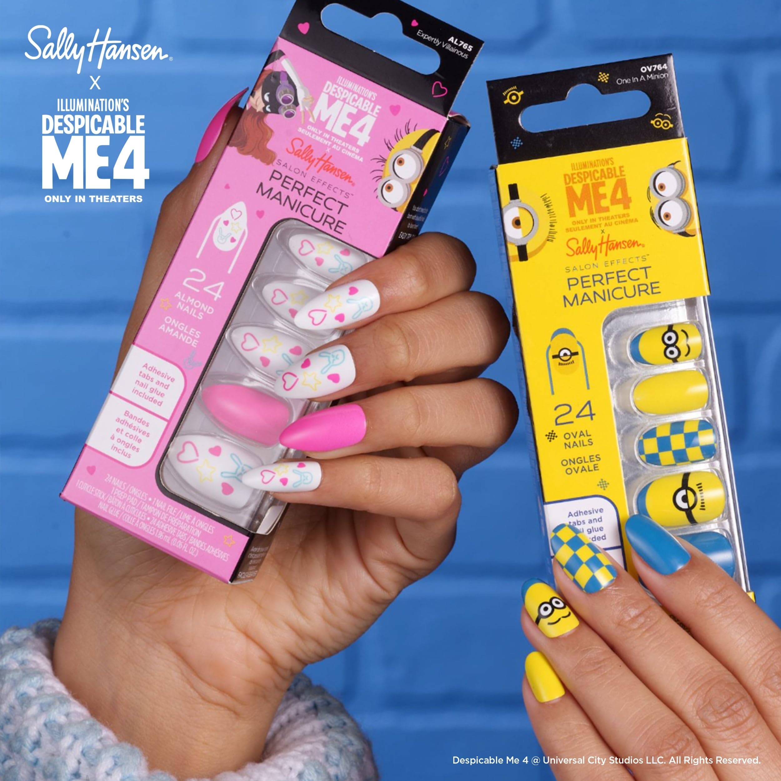 Foto 5 pulgar | Press-on Uñas: Sally Hansen, Despicable Me, Expertamente Villana - Venta Internacional.