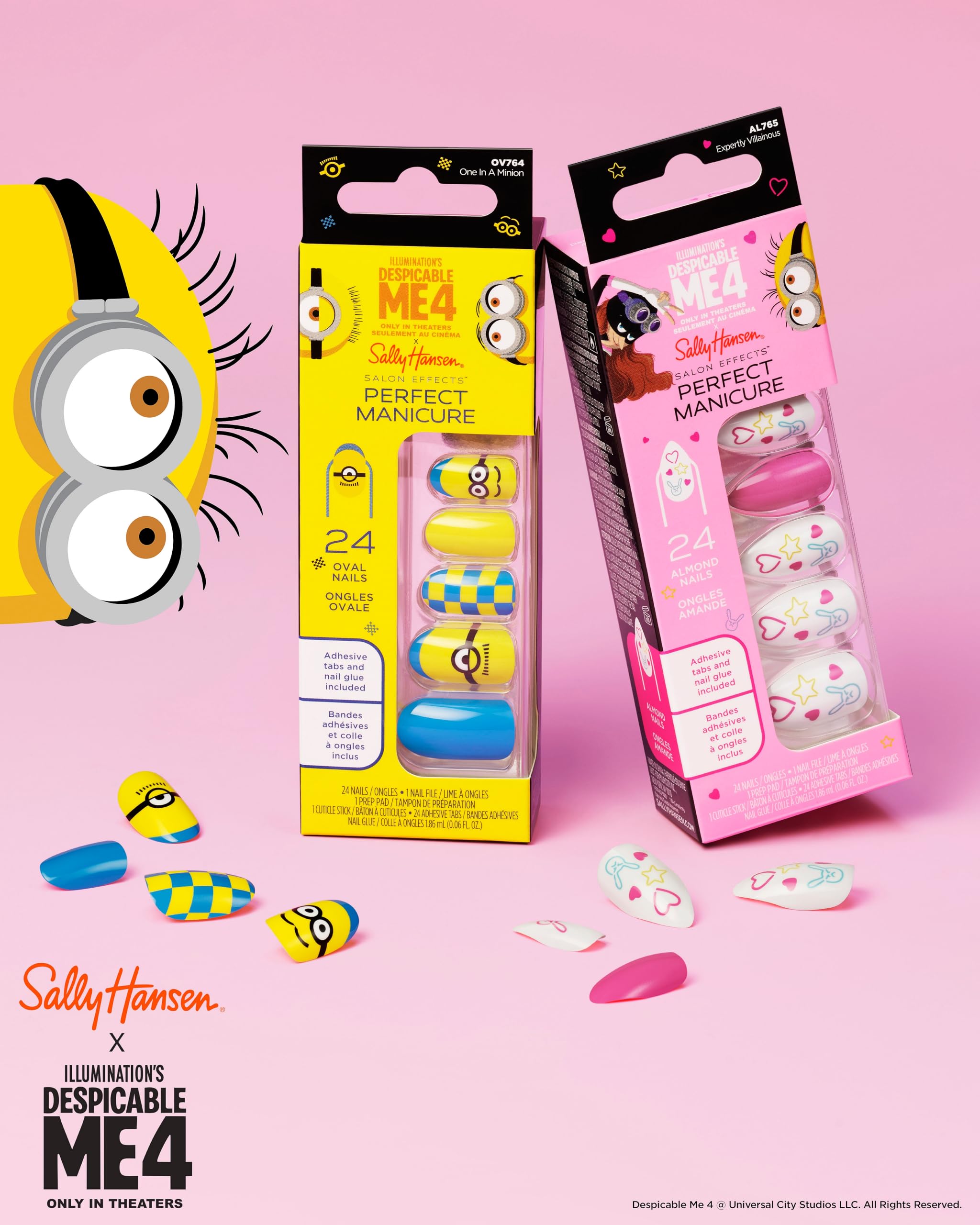 Foto 7 pulgar | Press-on Uñas: Sally Hansen, Despicable Me, Expertamente Villana - Venta Internacional.